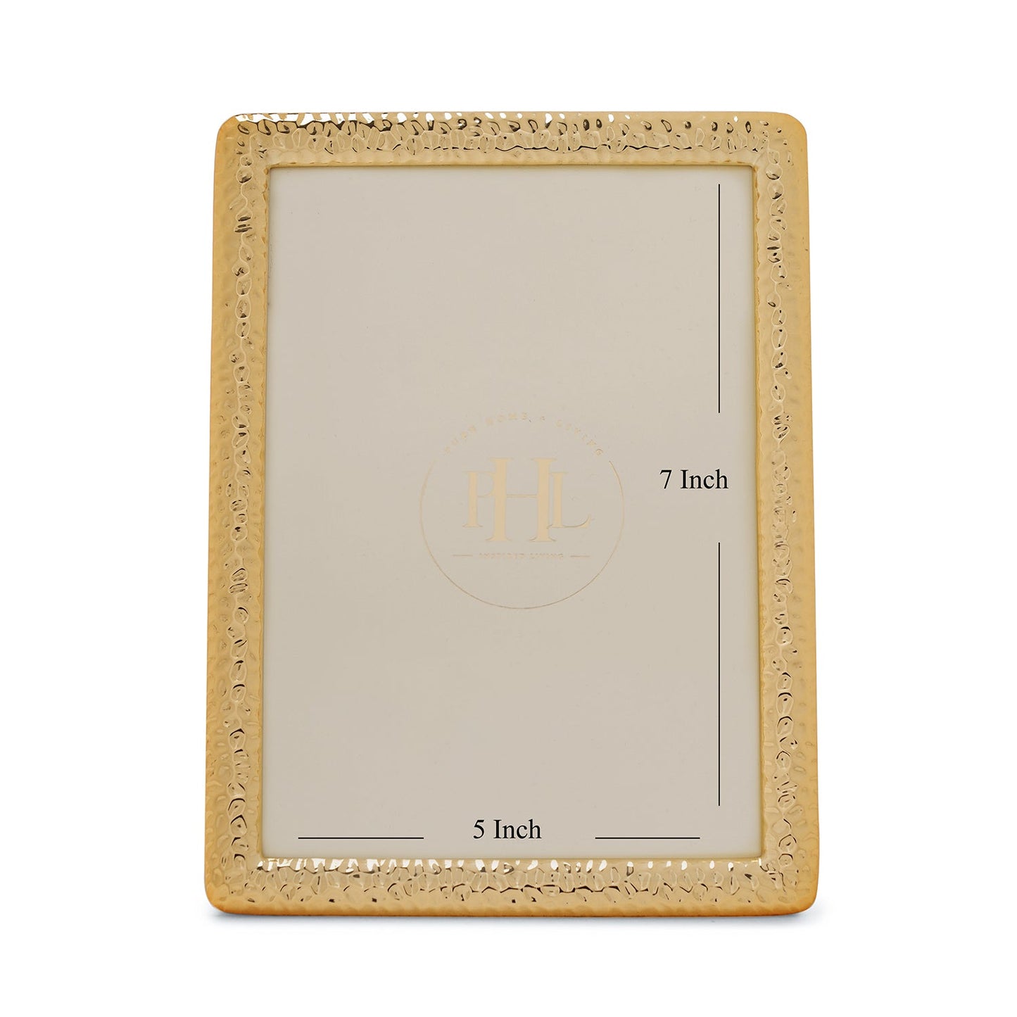 Gold Plated Hammered Metal Frame - Medium