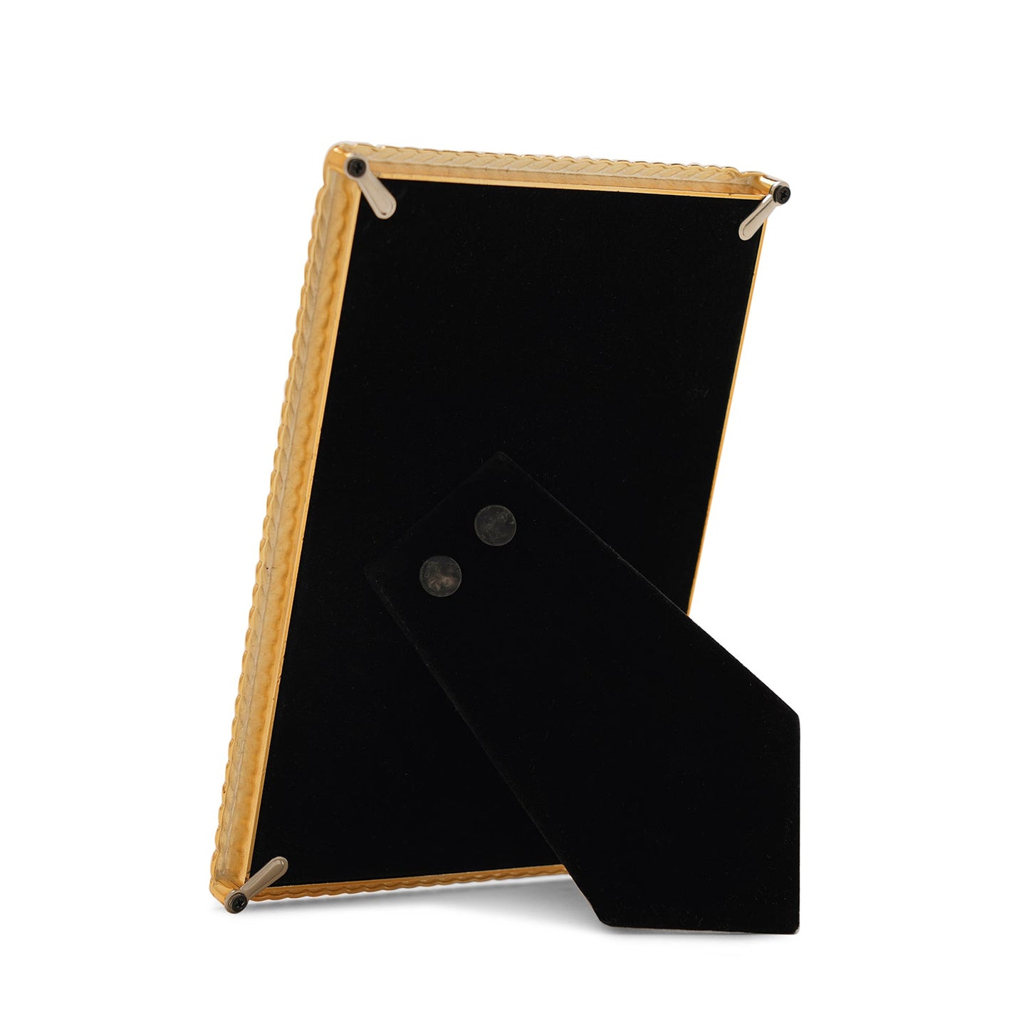 Gold Plated Diagonal Twisted Metal Photo Frame - Small