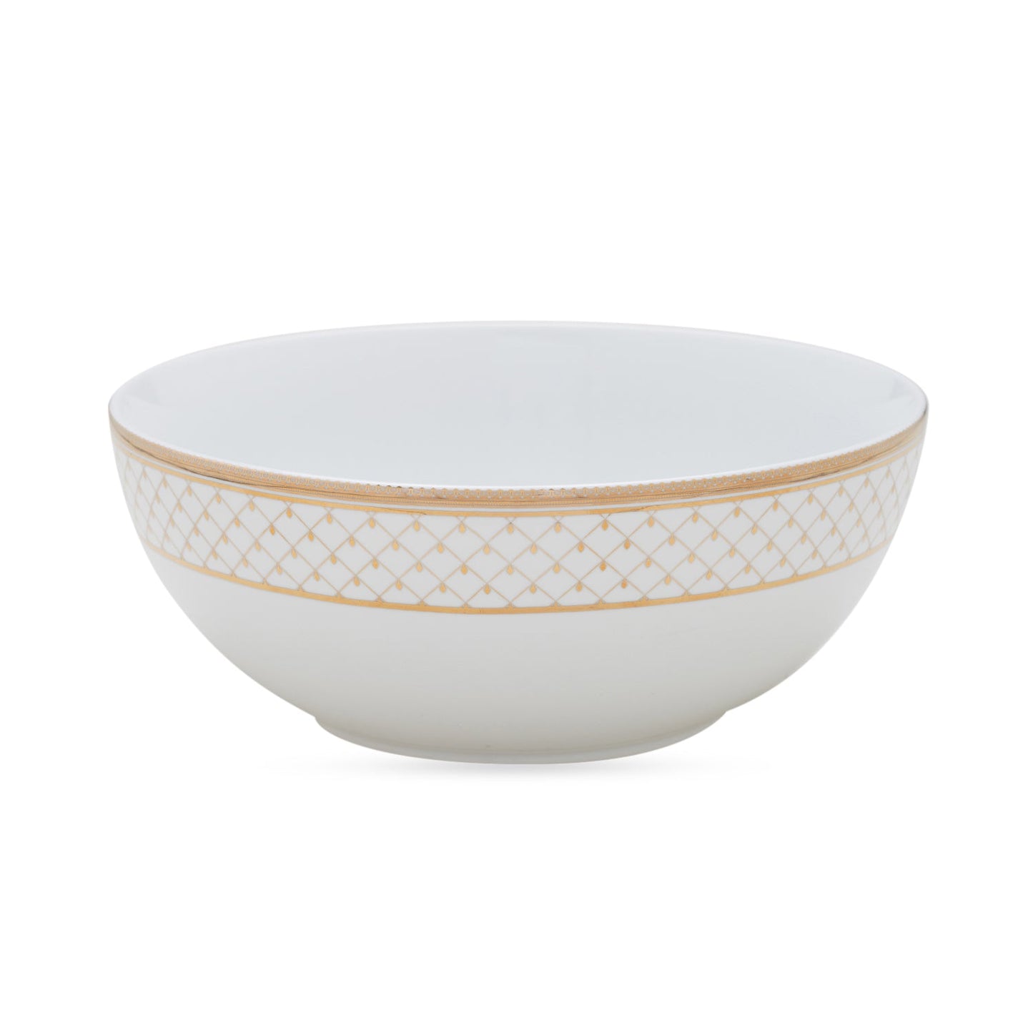 Classic Gold Interlaced Design Serving Bowl