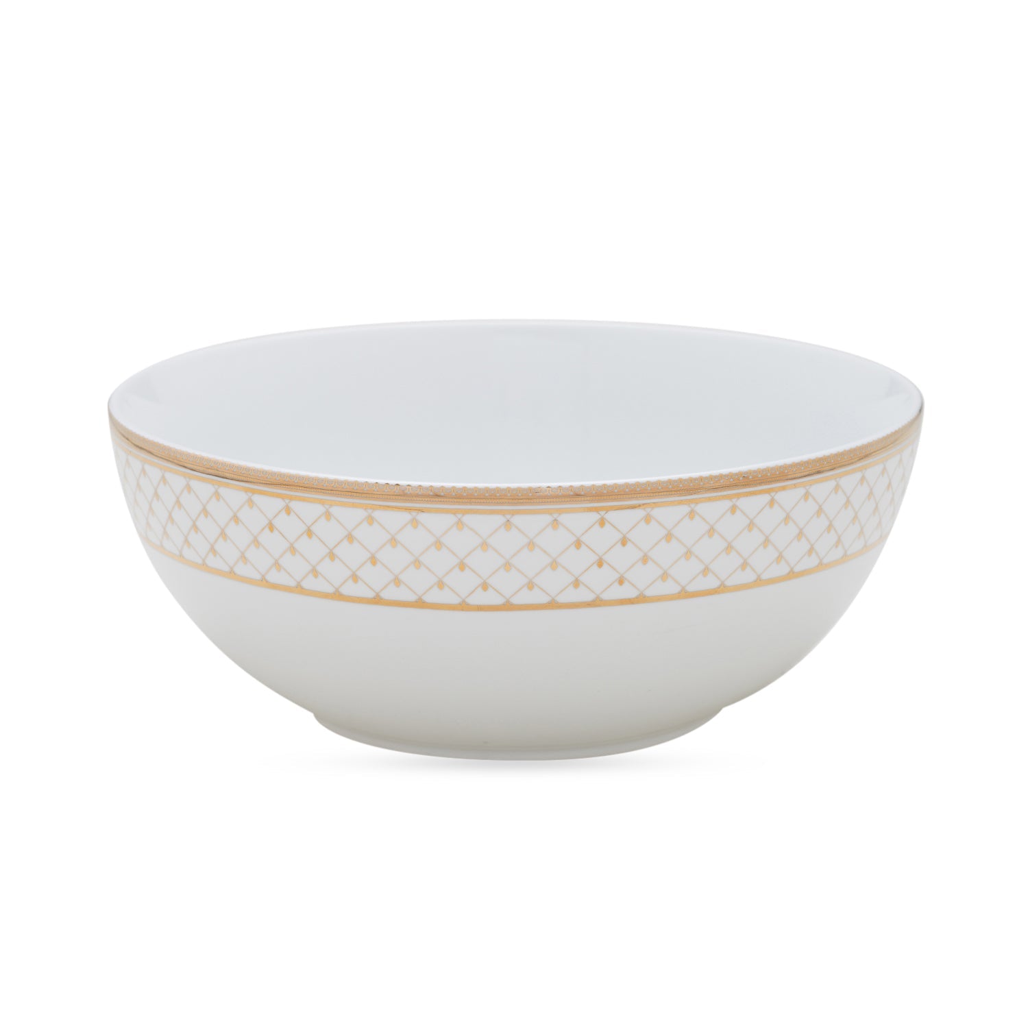 Classic Gold Interlaced Design Serving Bowl