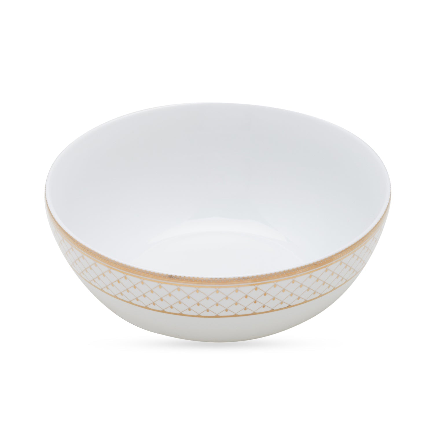 Classic Gold Interlaced Design Serving Bowl