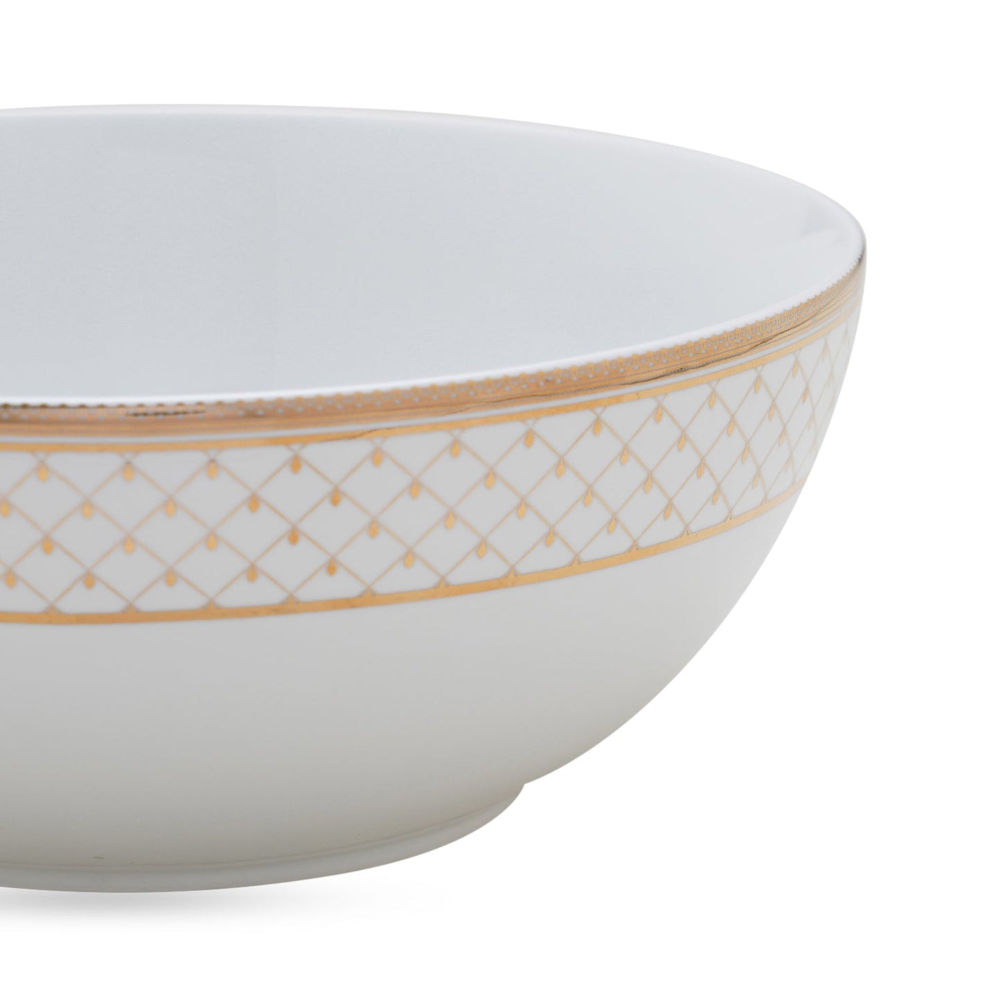 Classic Gold Interlaced Design Serving Bowl