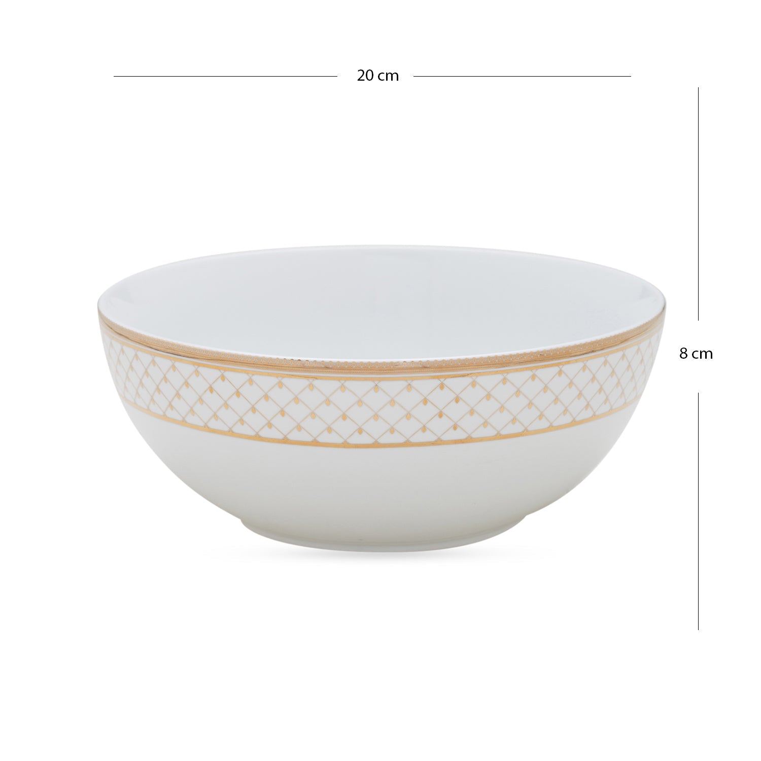 Classic Gold Interlaced Design Serving Bowl