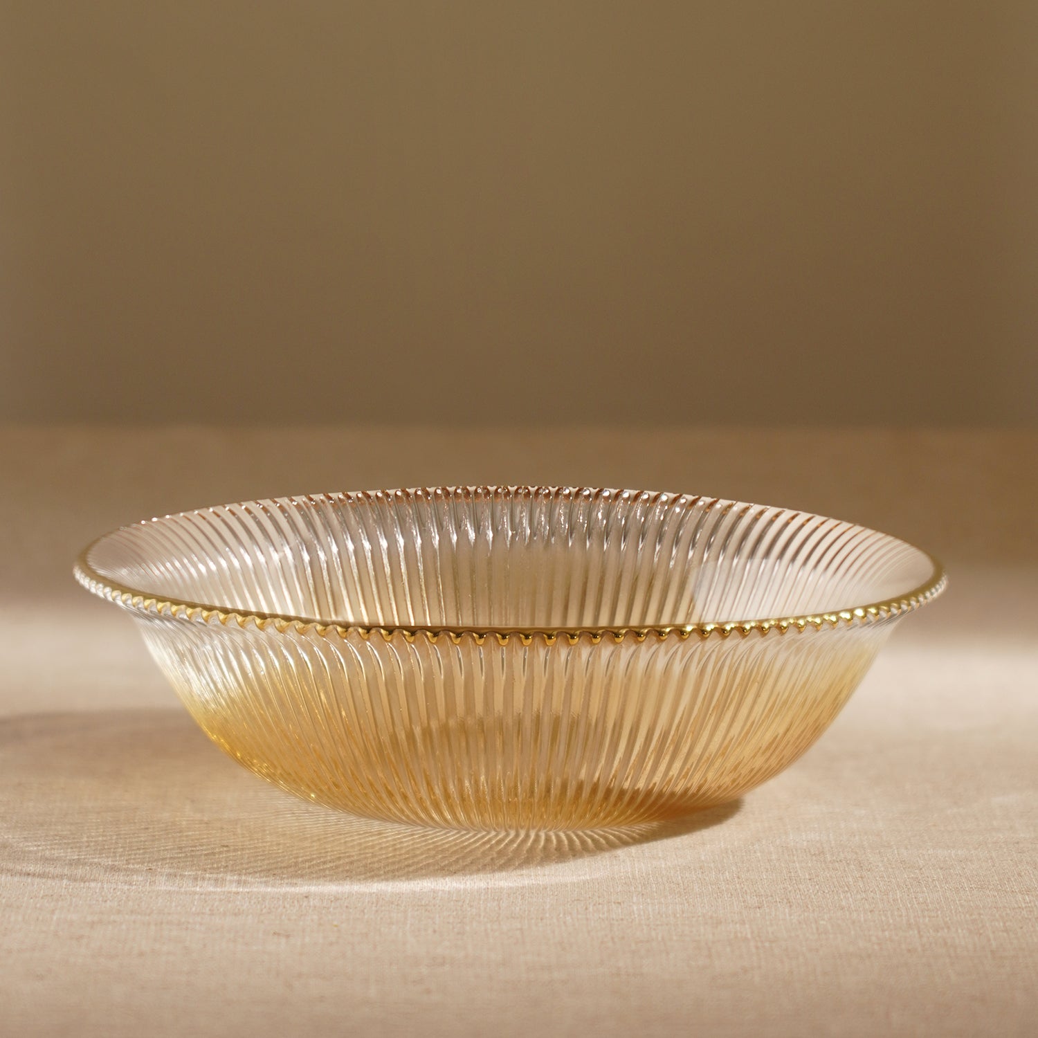 Citrine Gold Luce Rimmed Bowl