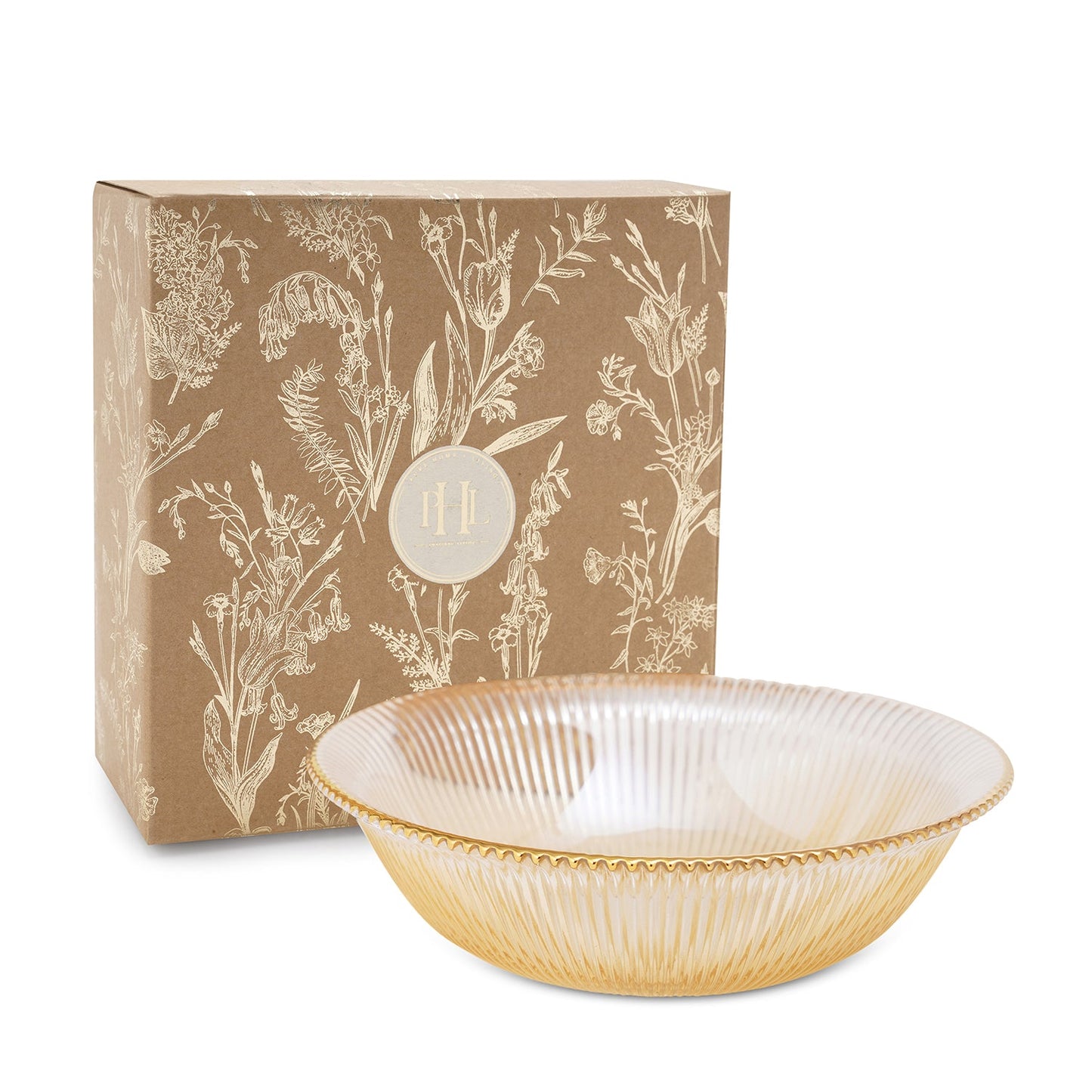 Citrine Gold Luce Rimmed Bowl