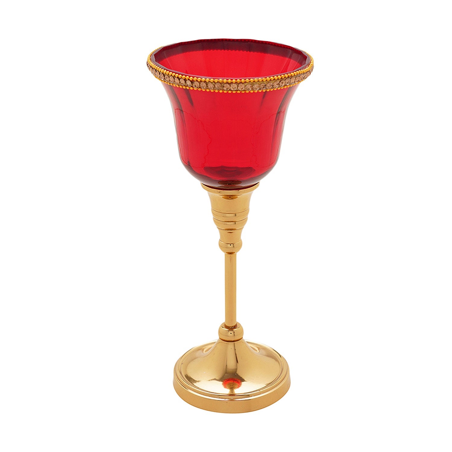 Daria small red votive holder