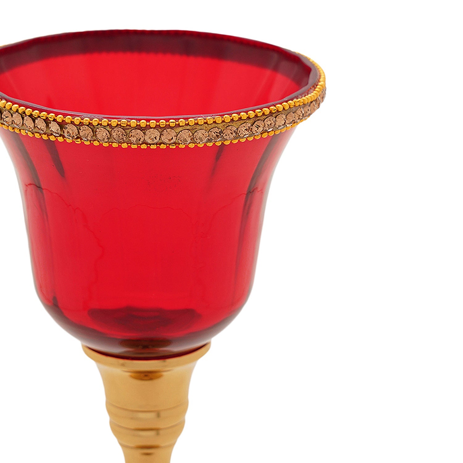 Daria small red votive holder