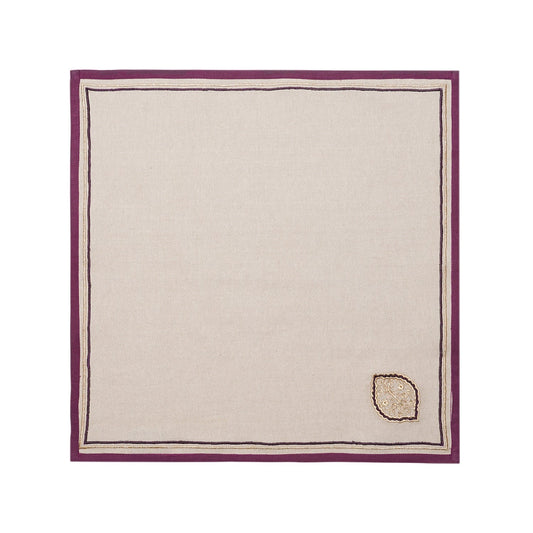 Set Of 6 Vera Purple Napkins