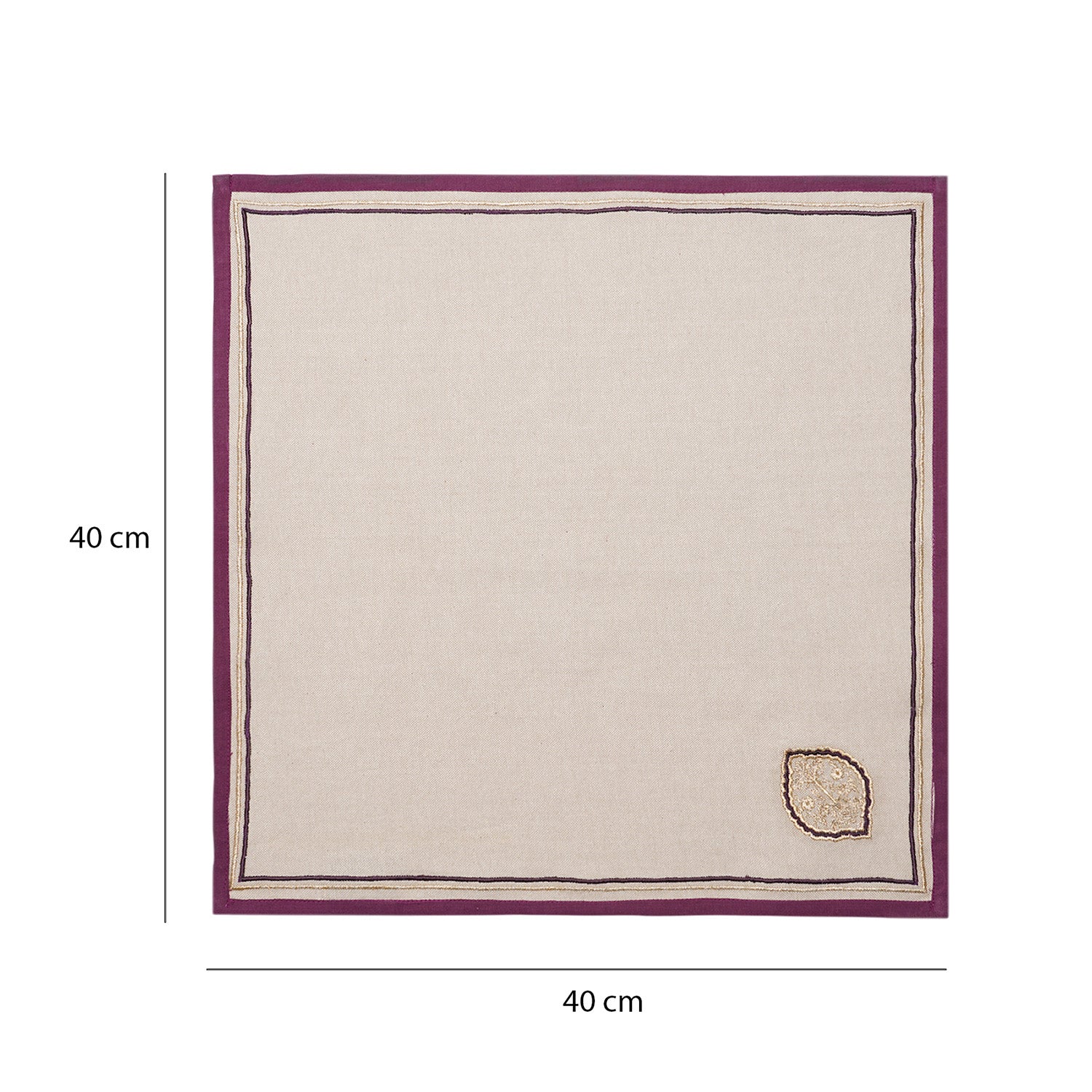 Set Of 6 Vera Purple Napkins
