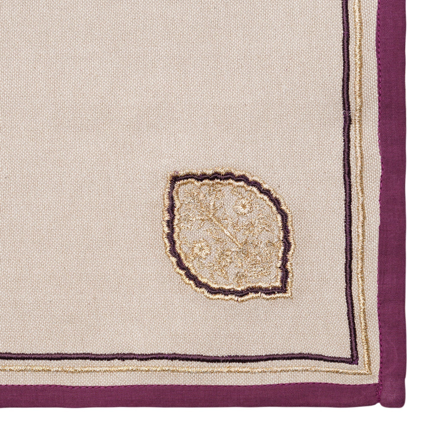Set Of 6 Vera Purple Napkins