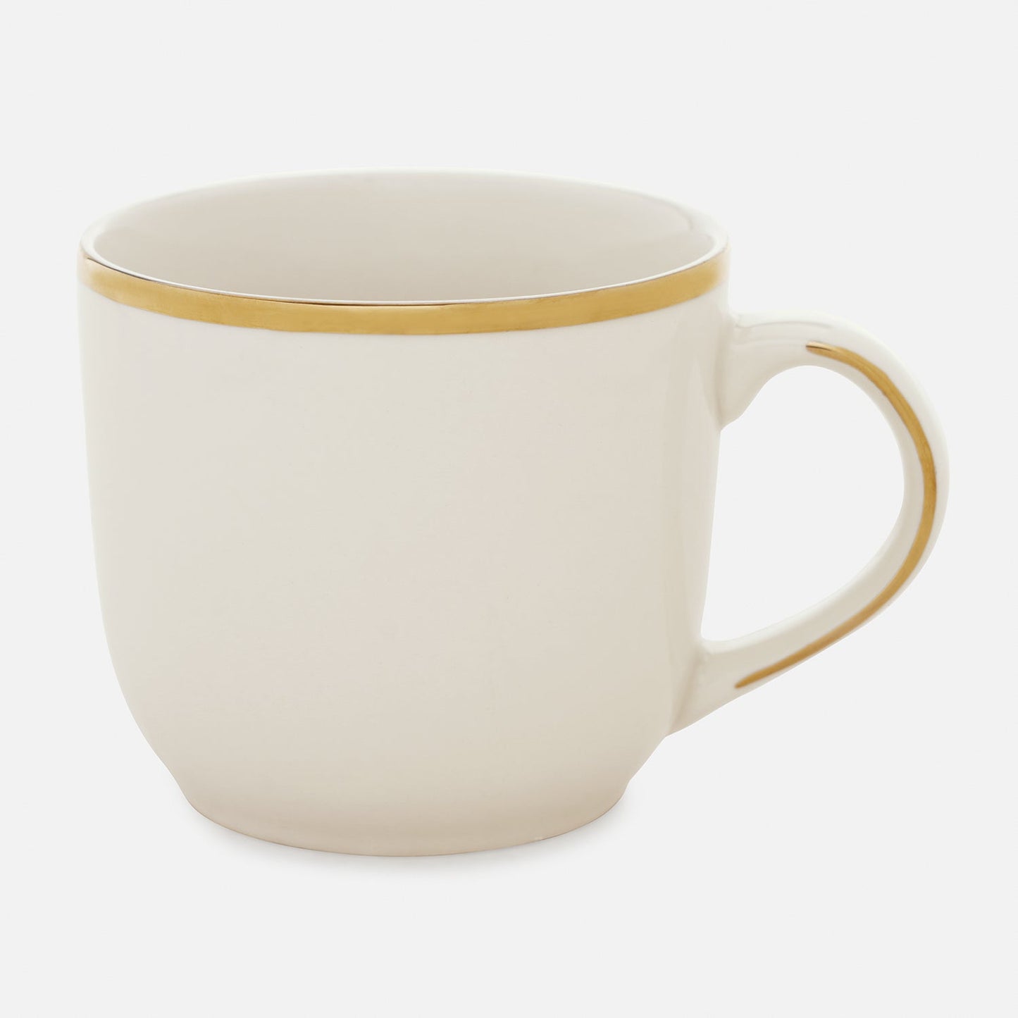 Set Of 2 Classic Gold Line Coffee Mug