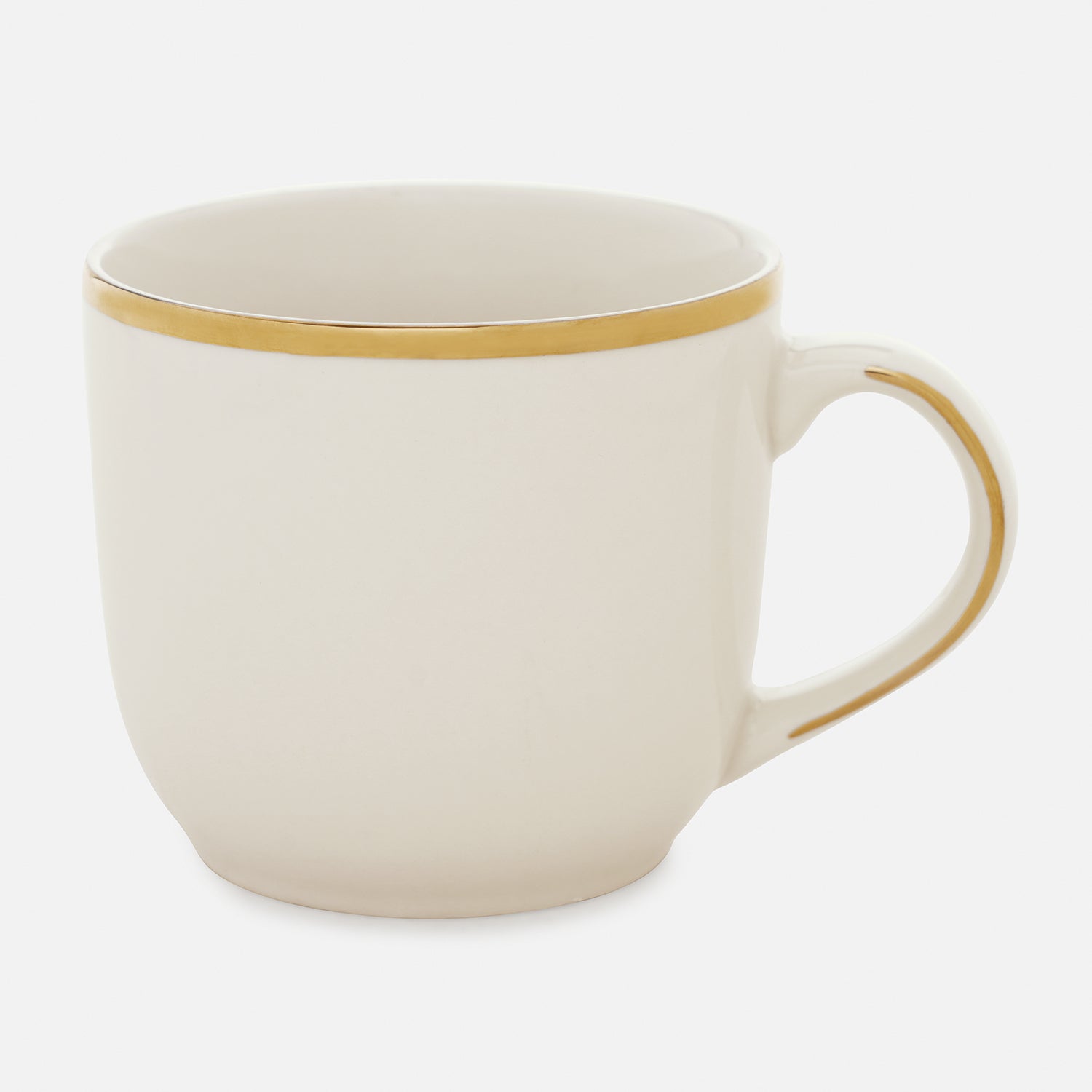 Set Of 2 Classic Gold Line Coffee Mug