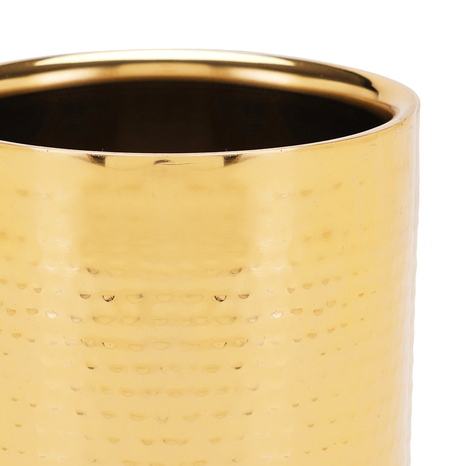 Gold Hammered Metal Wine Chiller