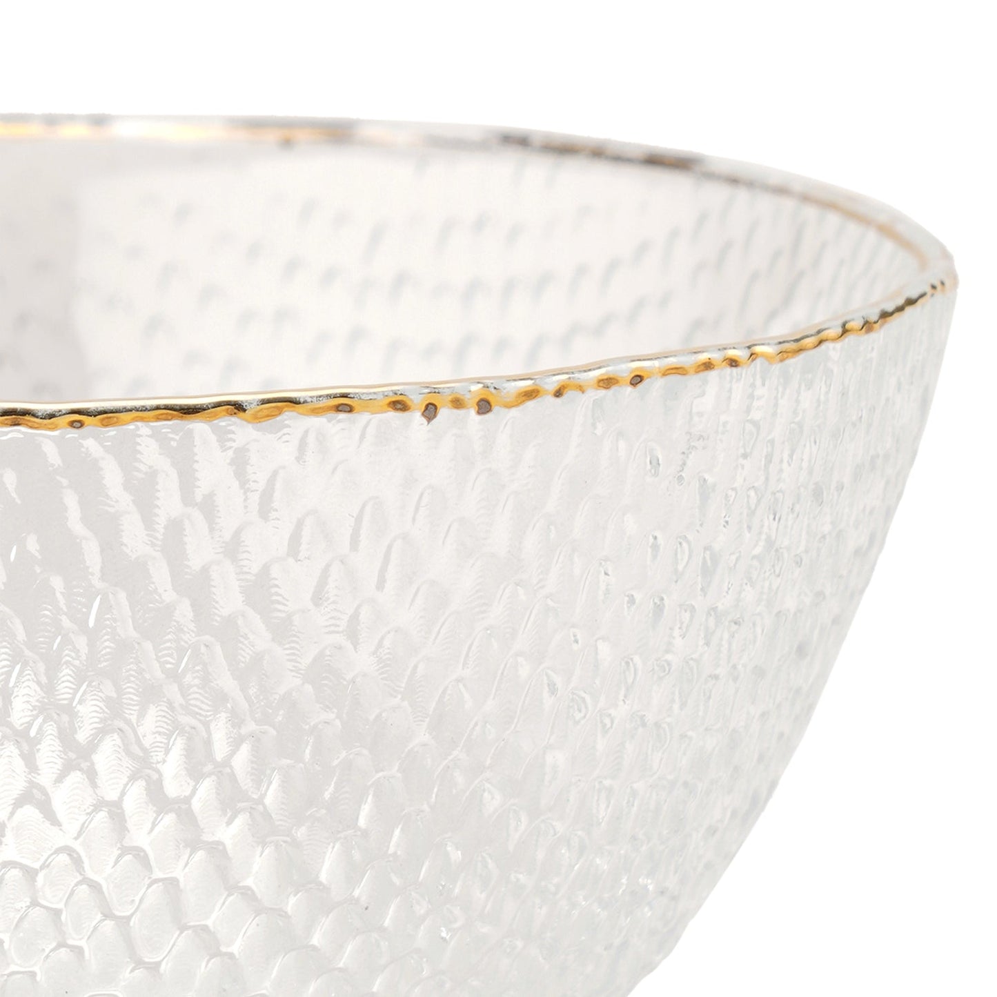 Set Of 2 Clear Fizz Textured Bowls