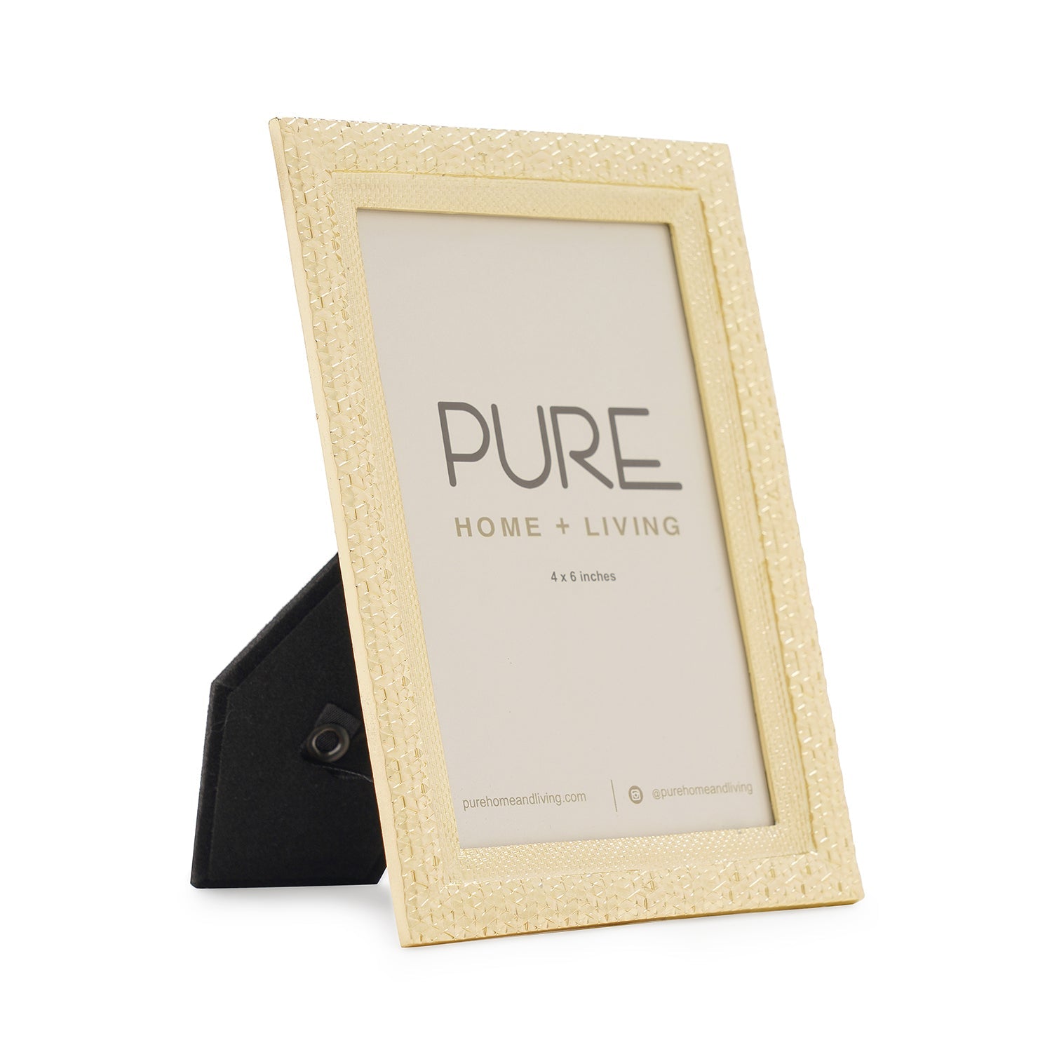 Gold Plated Metal Photo Frame with Border