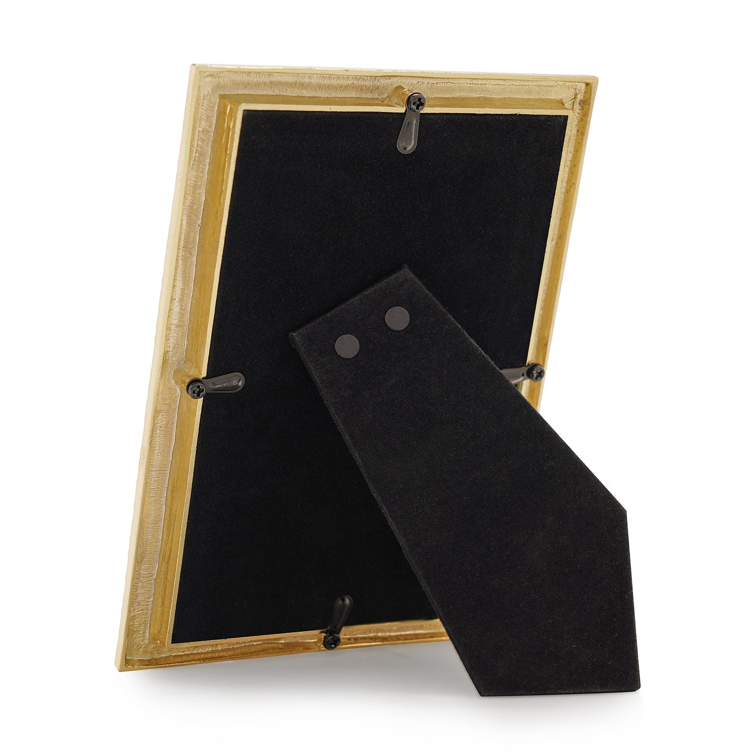 Gold Plated Metal Photo Frame with Border