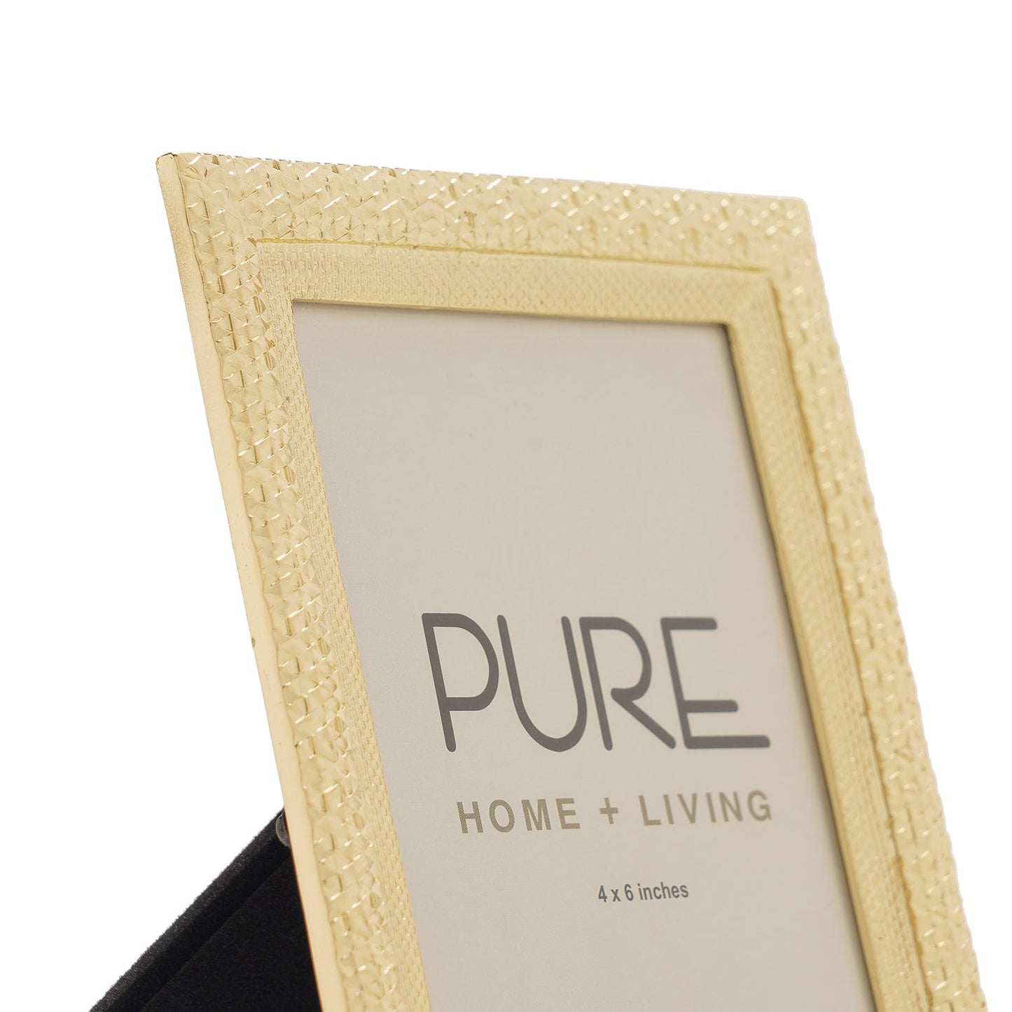 Gold Plated Metal Photo Frame with Border
