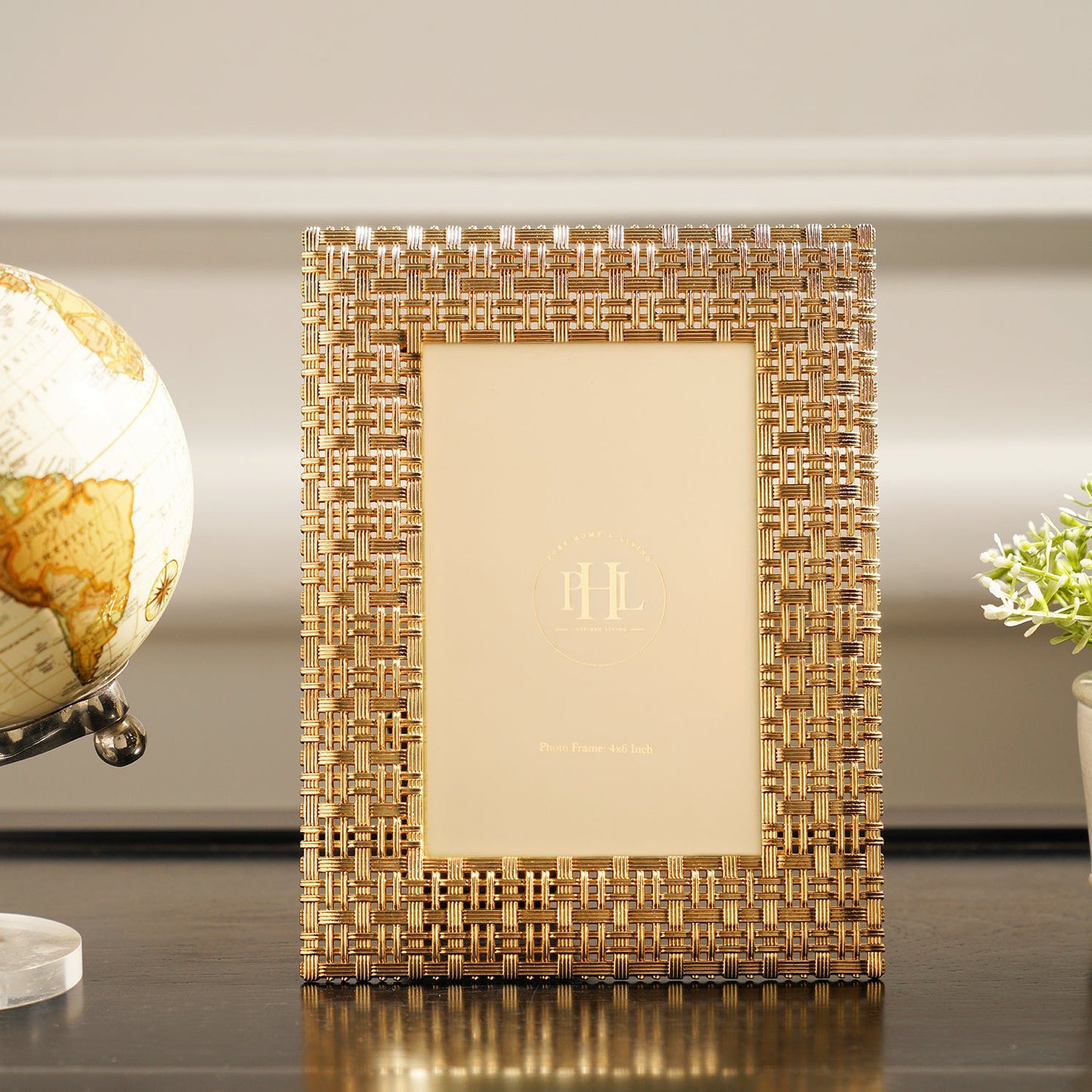 Gold Plated Intertwisted Metal Photo Frame - Small