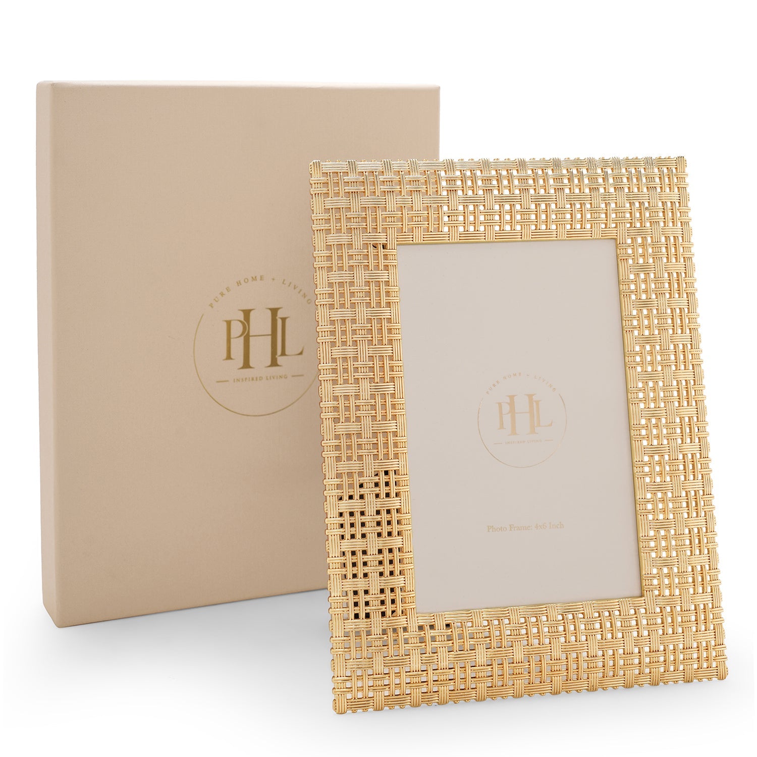 Gold Plated Intertwisted Metal Photo Frame - Small