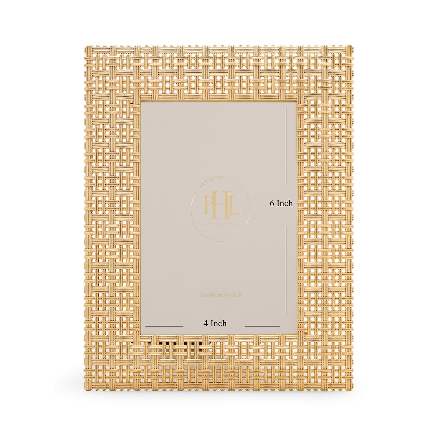 Gold Plated Intertwisted Metal Photo Frame - Small