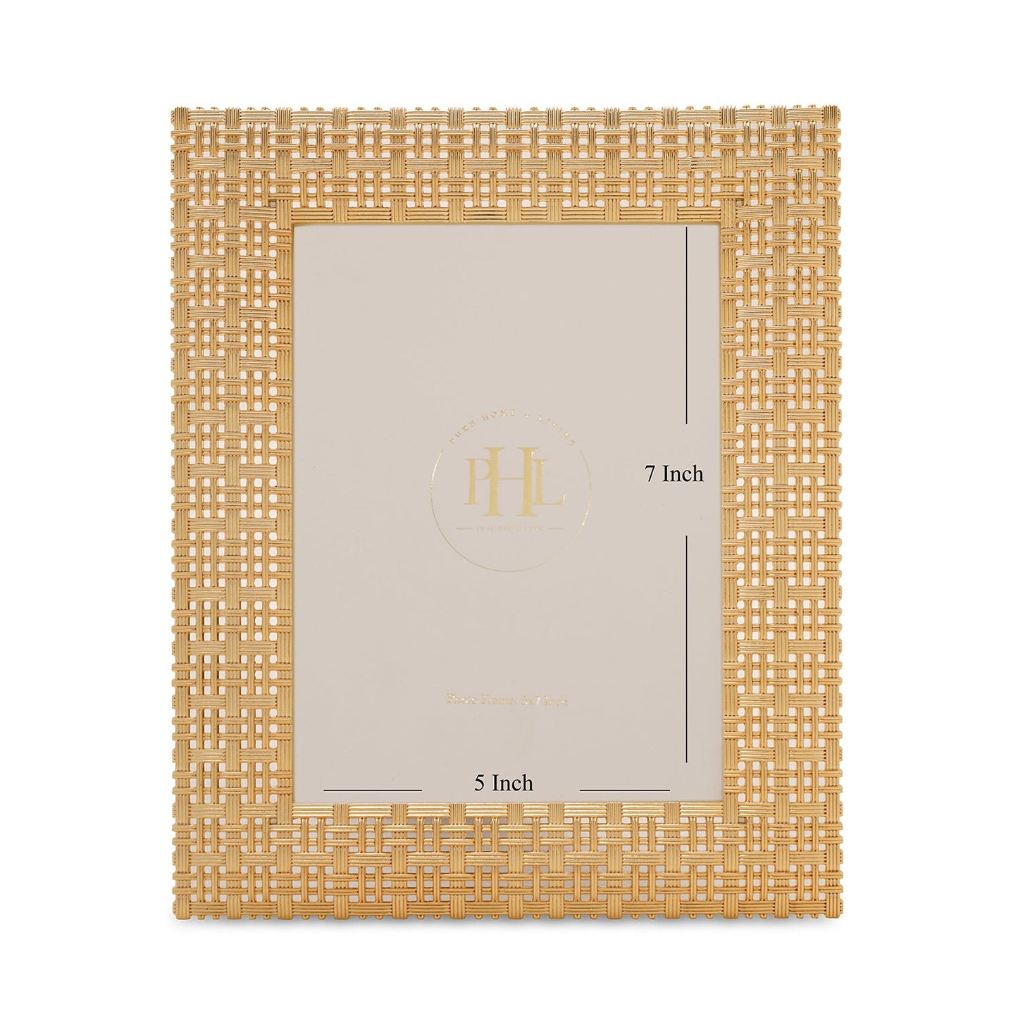 Gold Plated Intertwisted Metal Photo Frame - Large