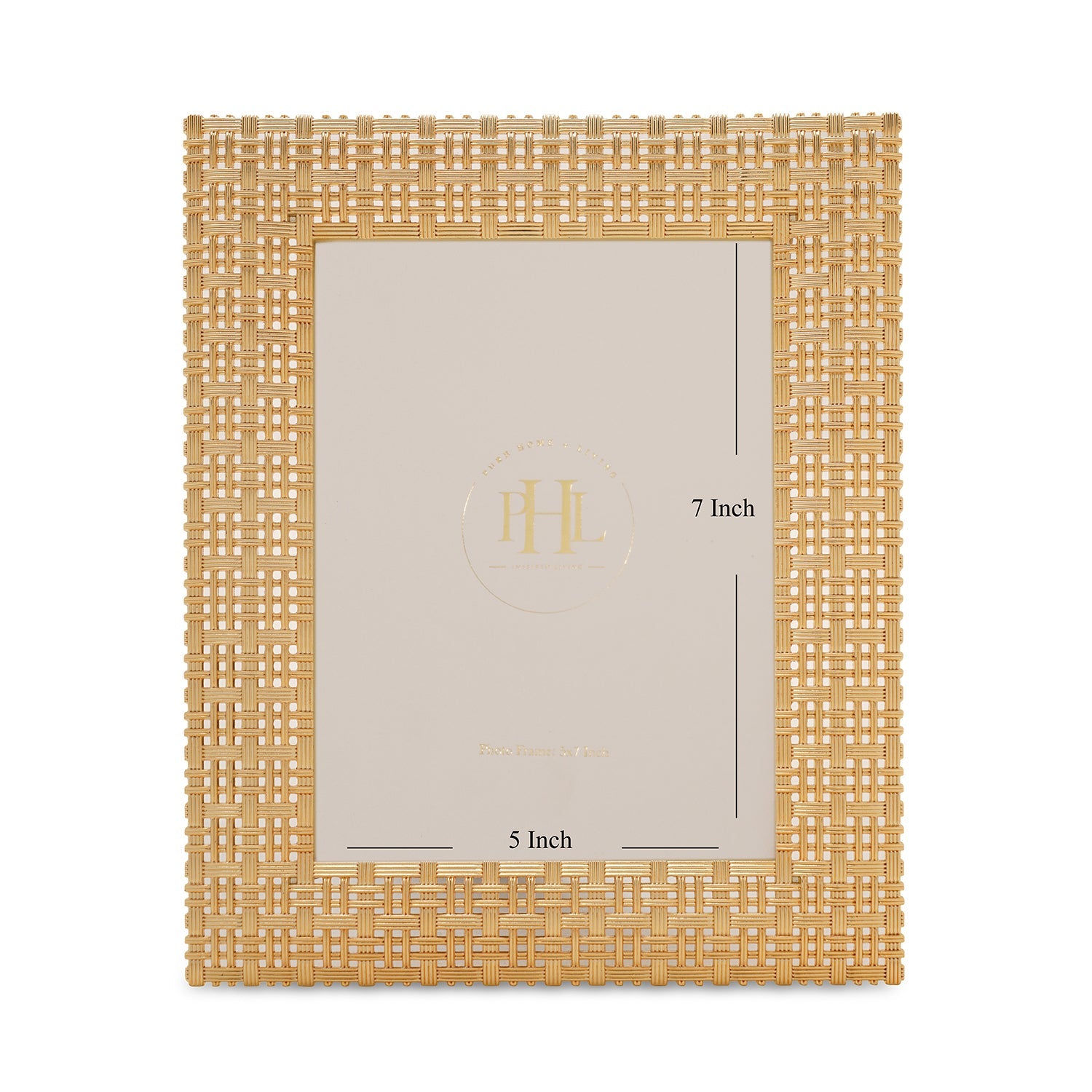 Gold Plated Intertwisted Metal Photo Frame - Large