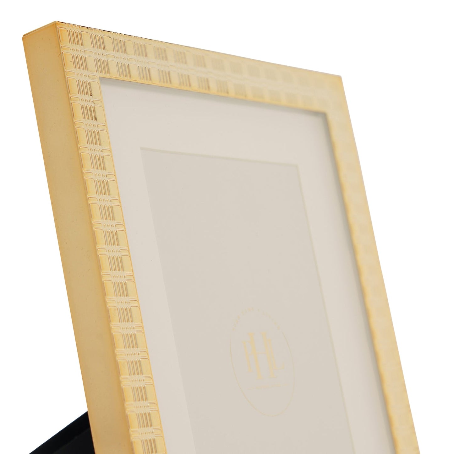 Gold Plated Patterned Metal Photo Frame - Small