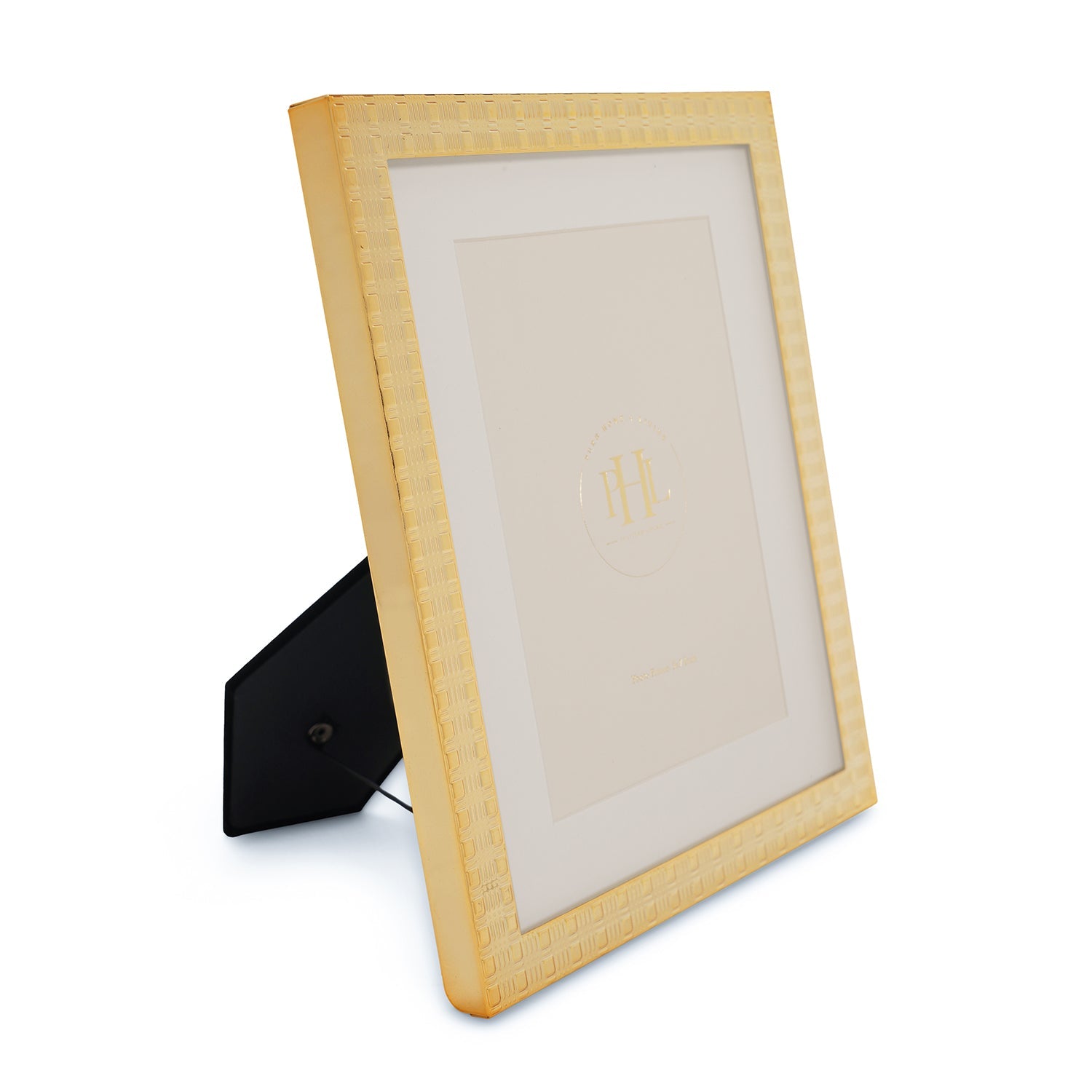 Gold Plated Patterned Metal Photo Frame - Large