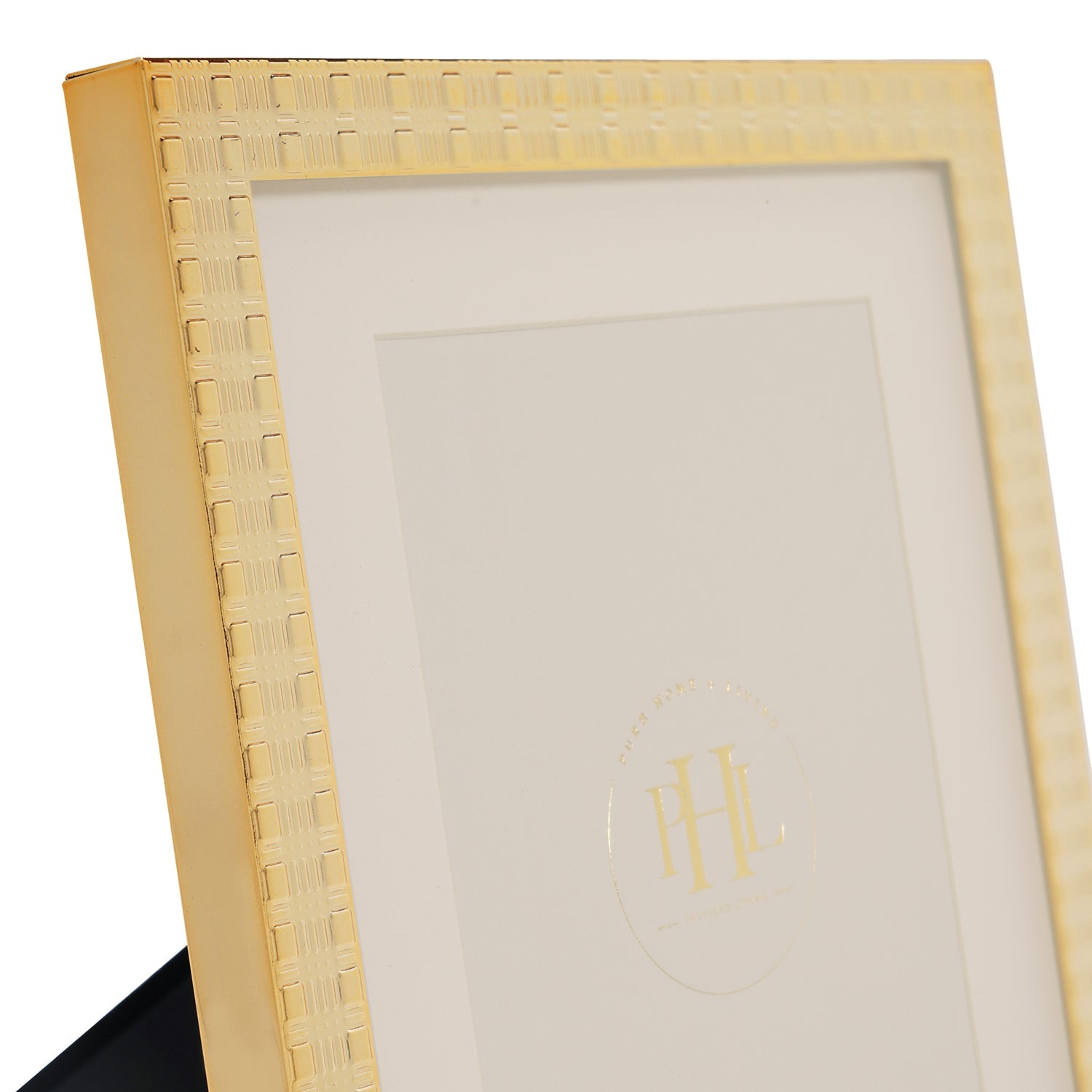 Gold Plated Patterned Metal Photo Frame - Large