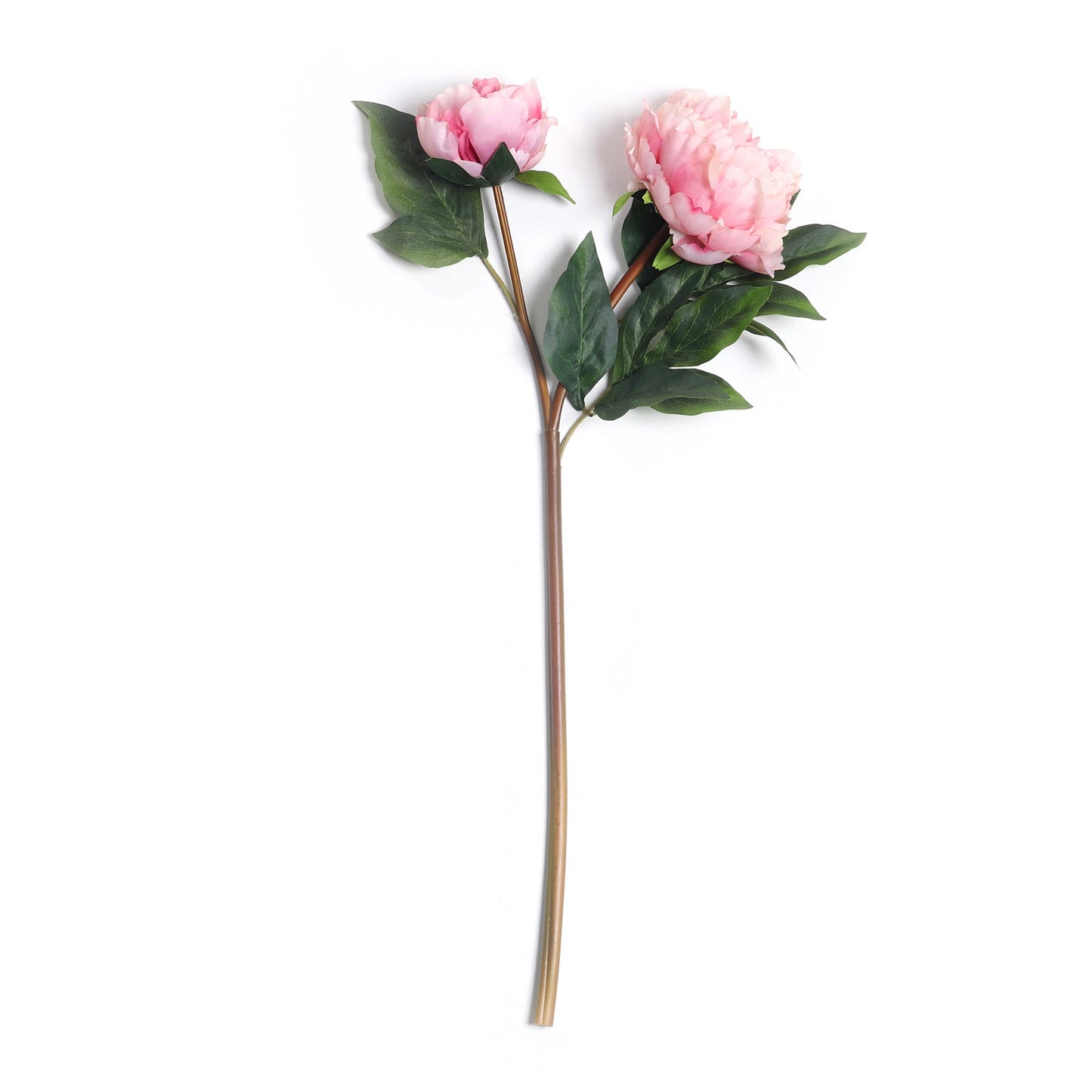 Pink Faux Peony Spray Single