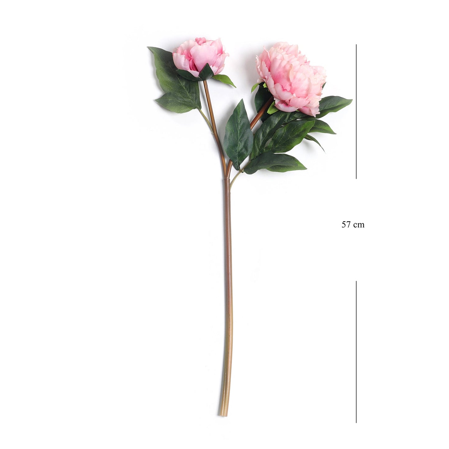 Pink Faux Peony Spray Single