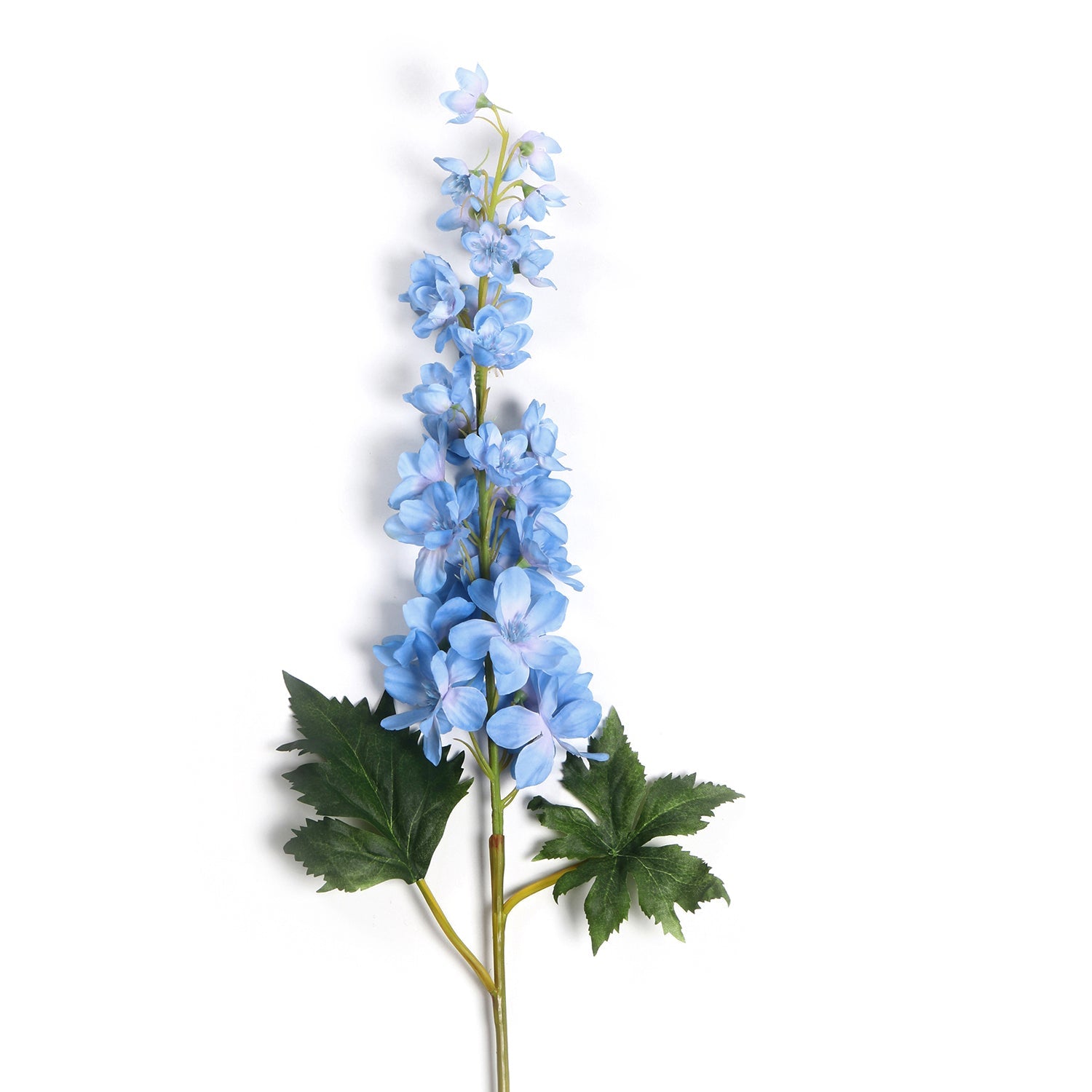 Dark Blue Faux Delphinium Spray Single