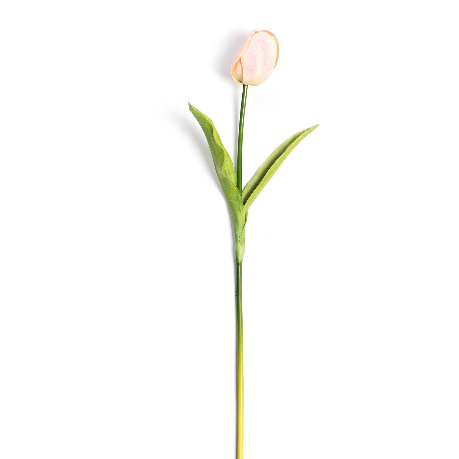 Yellow Faux Tulip Spray Single
