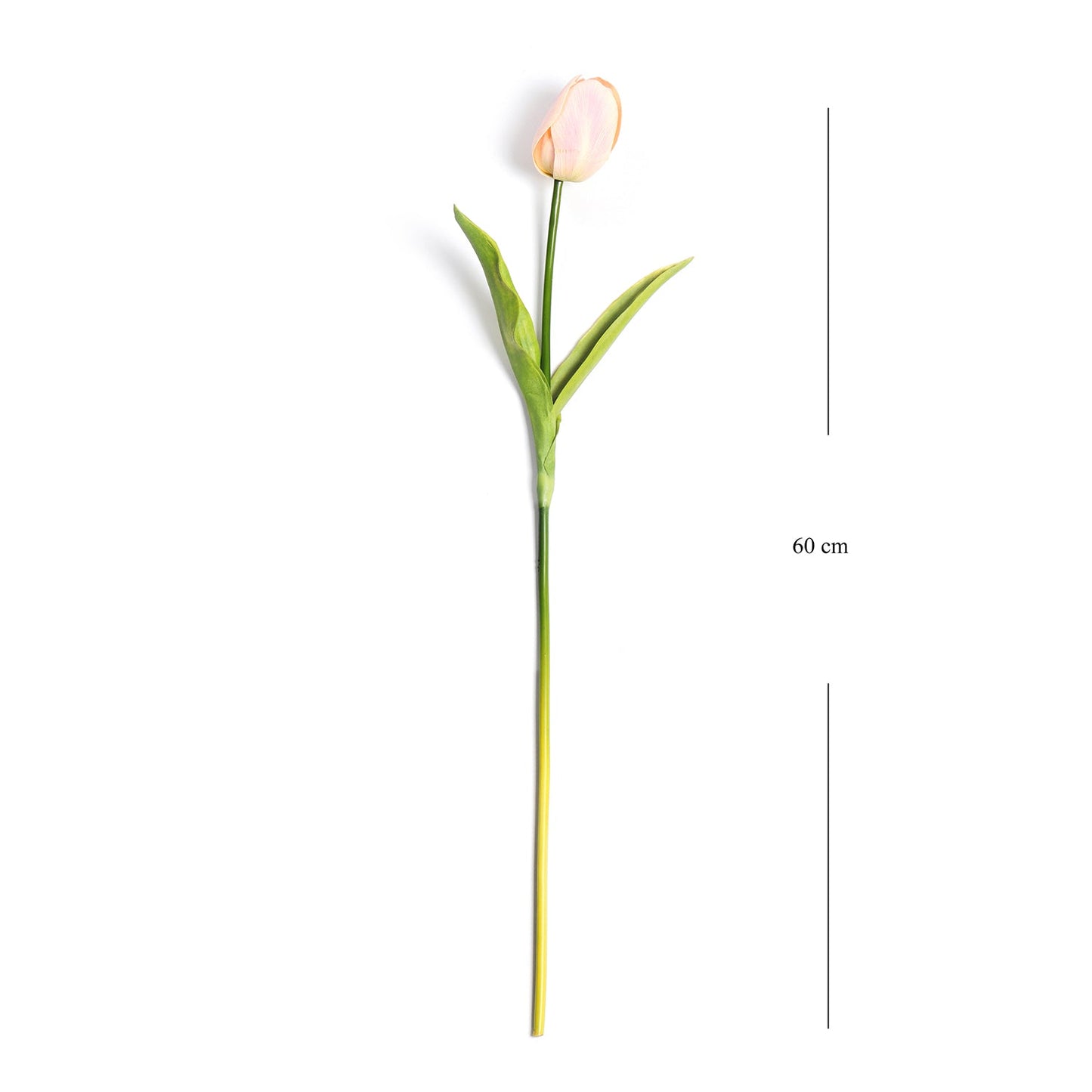 Yellow Faux Tulip Spray Single