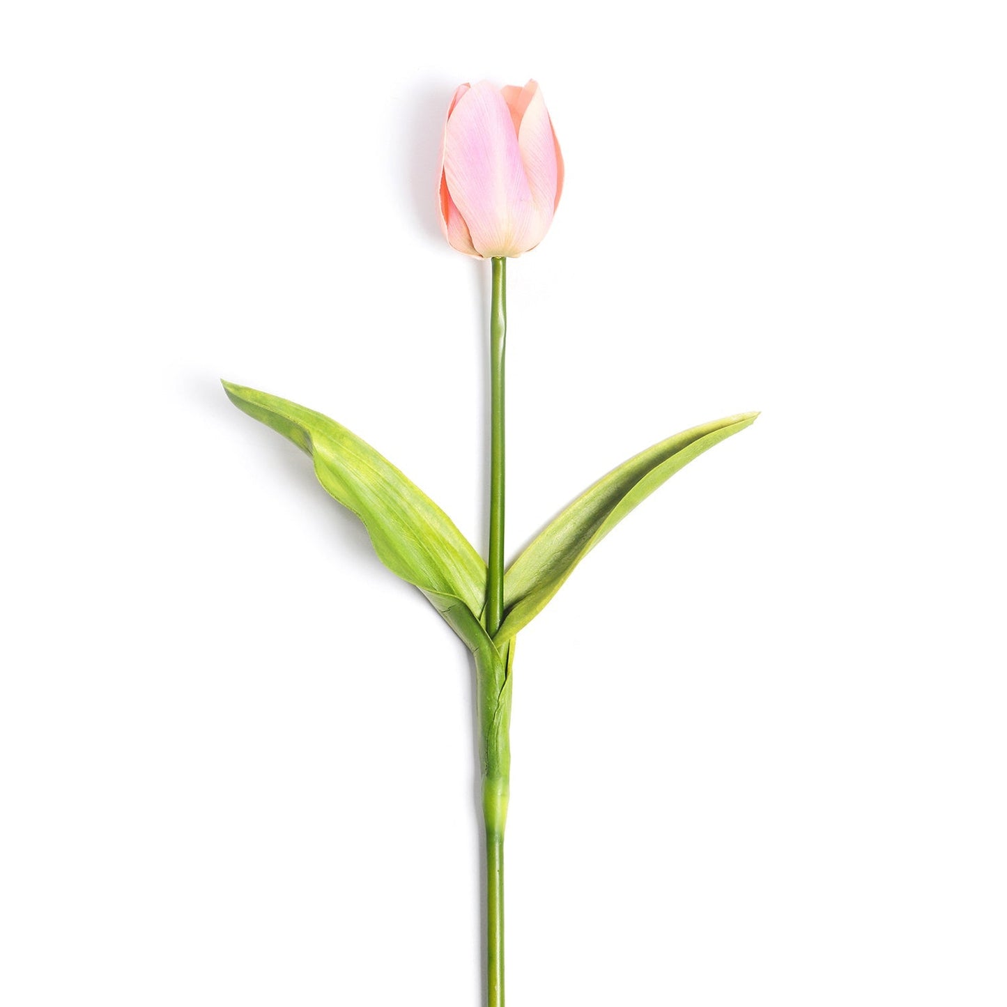 Pink Faux Tulip Spray Single