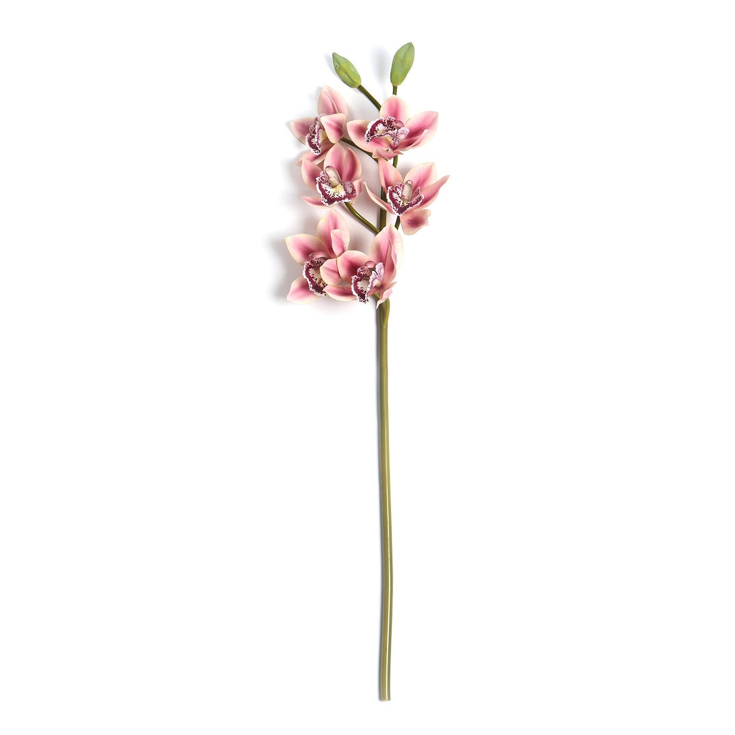 Pink Faux Boat Orchid Spray Single