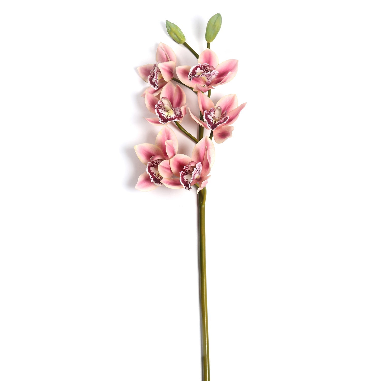 Pink Faux Boat Orchid Spray Single