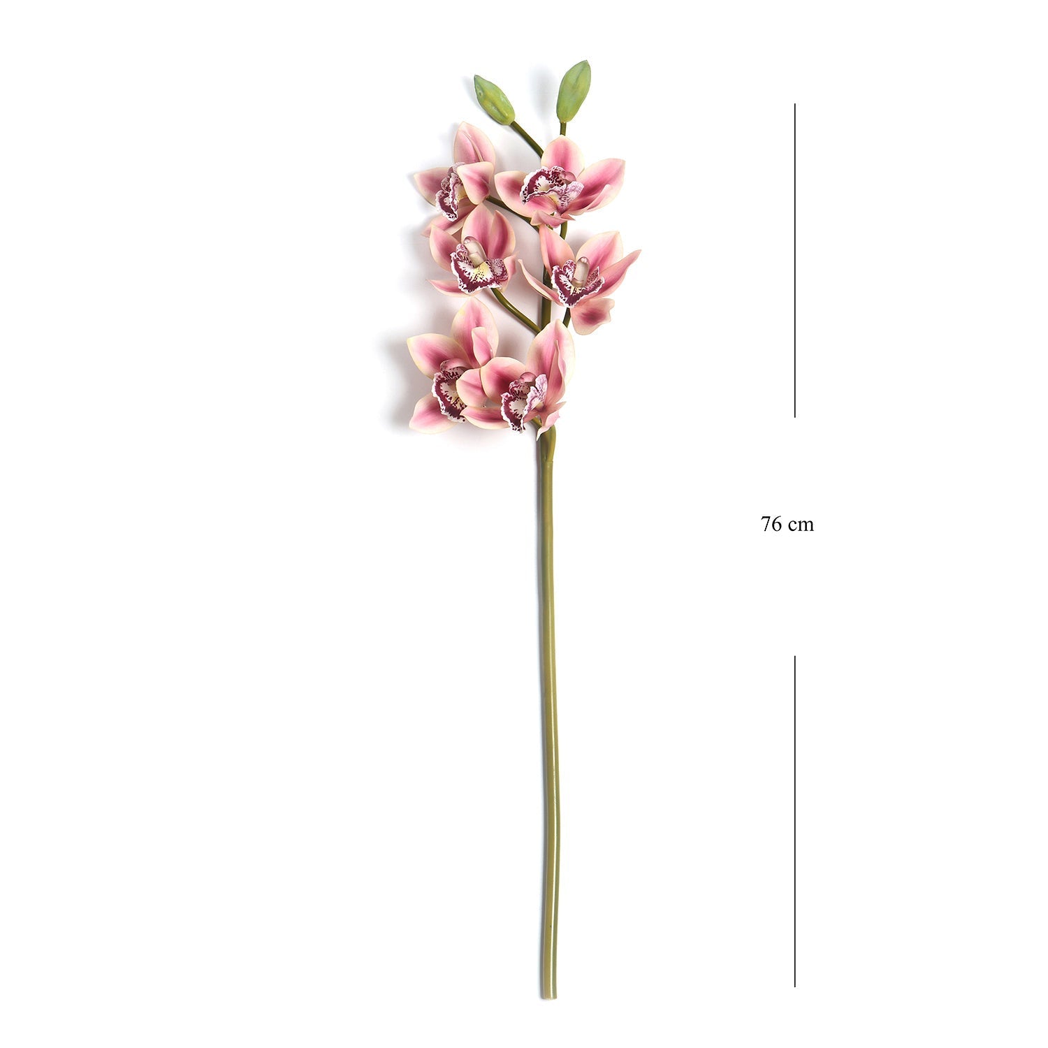 Pink Faux Boat Orchid Spray Single
