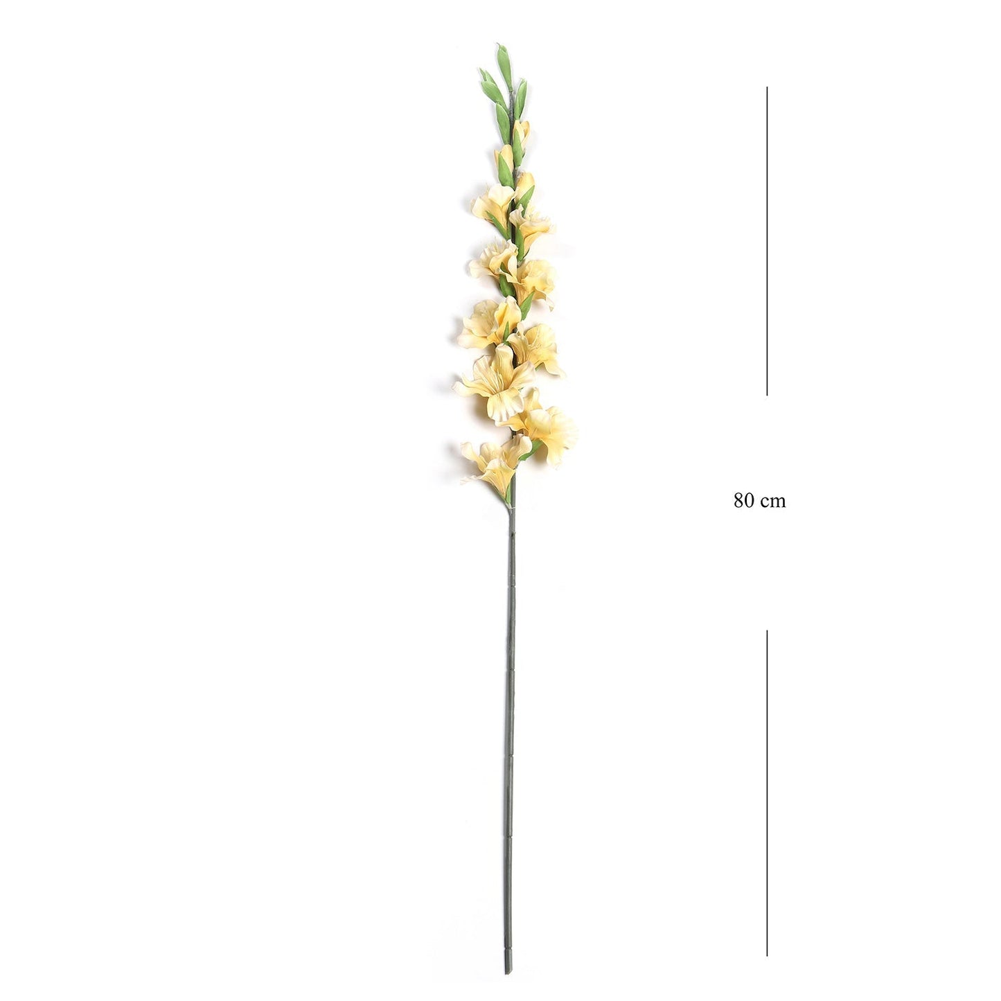 Yellow Gladiolus Faux Flower Stem Single