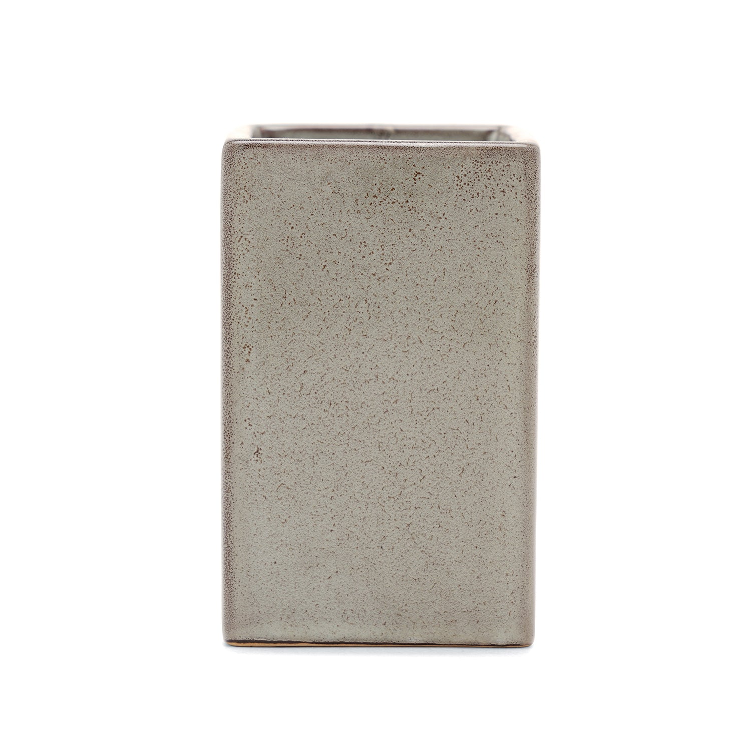 Beige Glazed Stone Toothbrush Holder