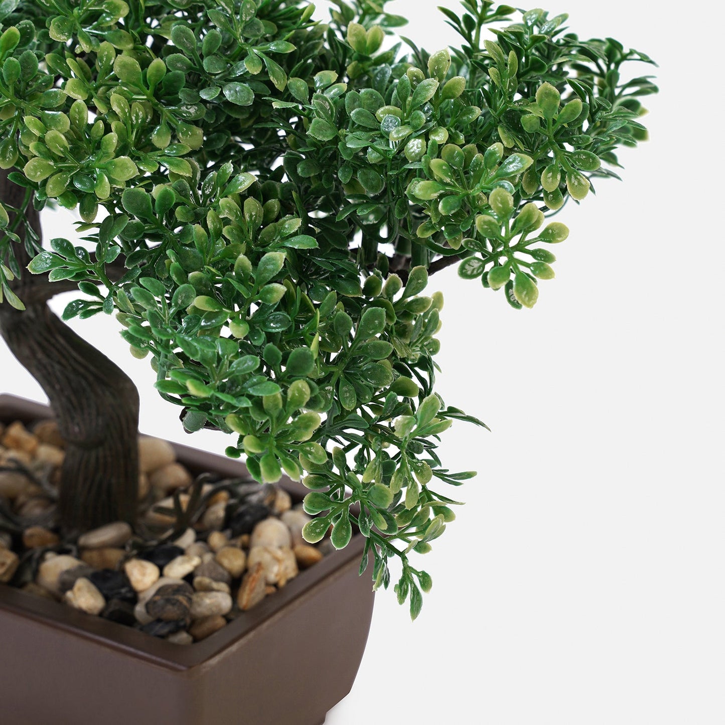 Green Faux Bonsai with Plastic Pot