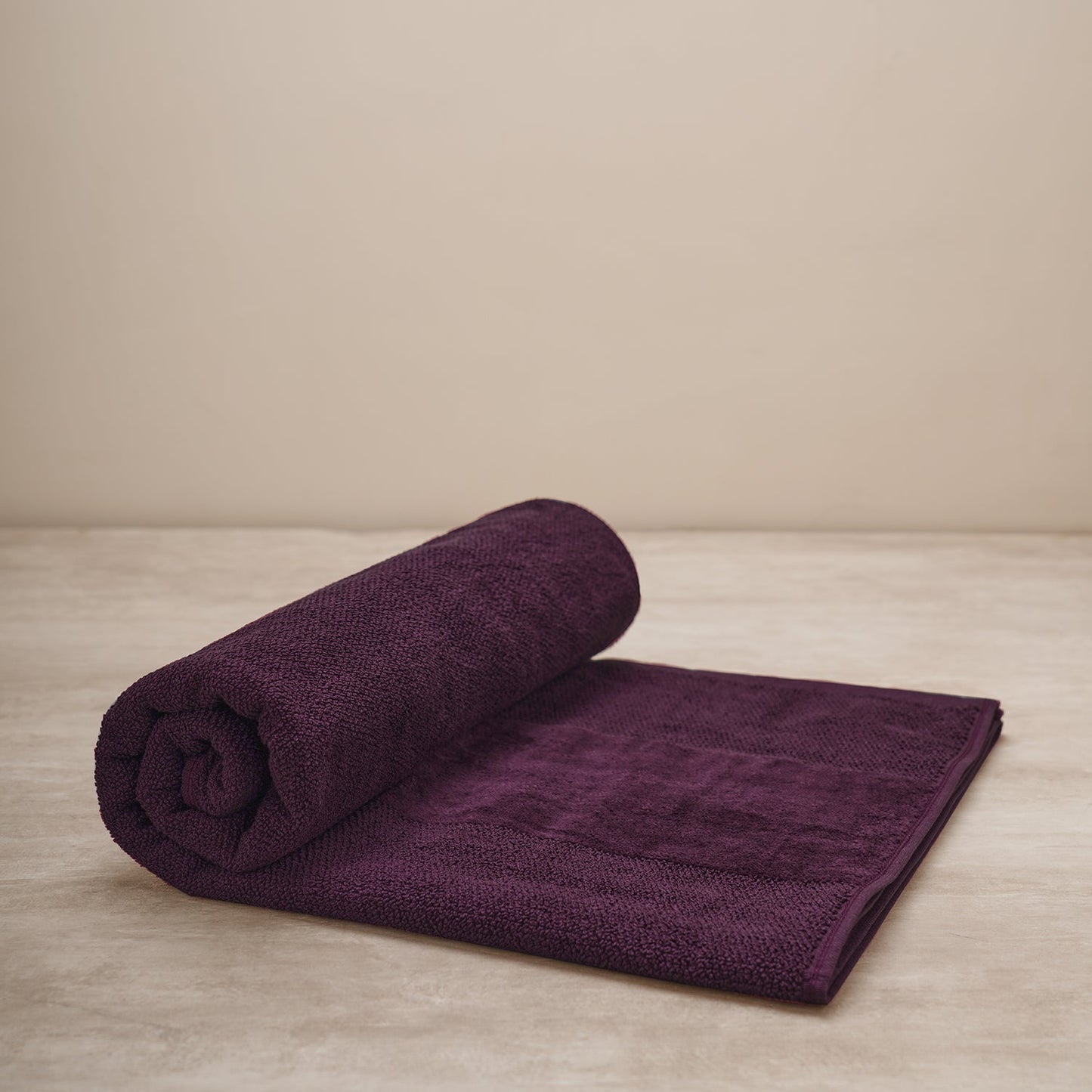 Purple Cotton Bath Towel