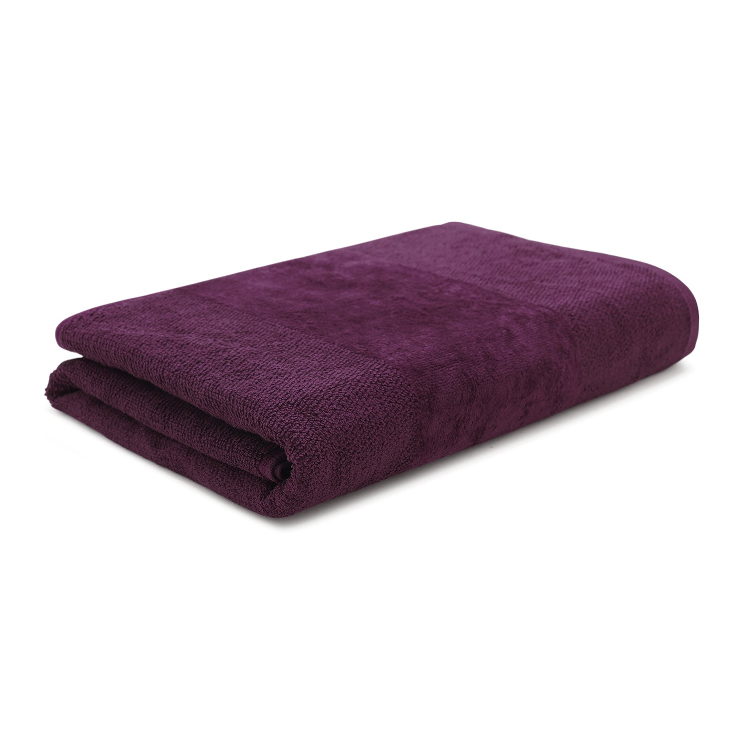 Purple Cotton Bath Towel