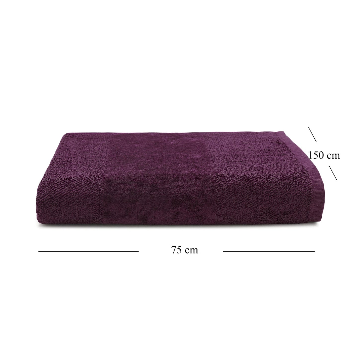Purple Cotton Bath Towel