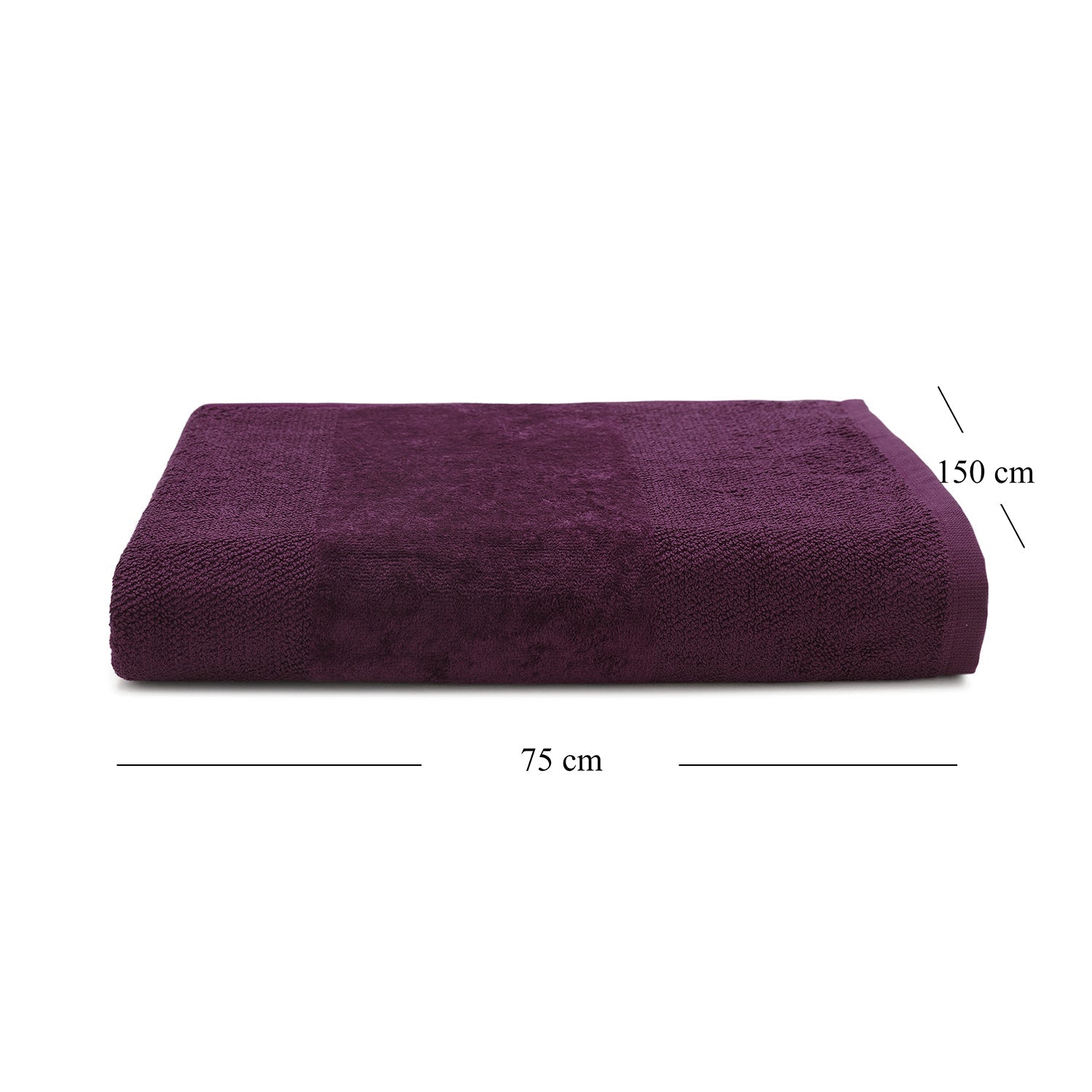 Purple Cotton Bath Towel