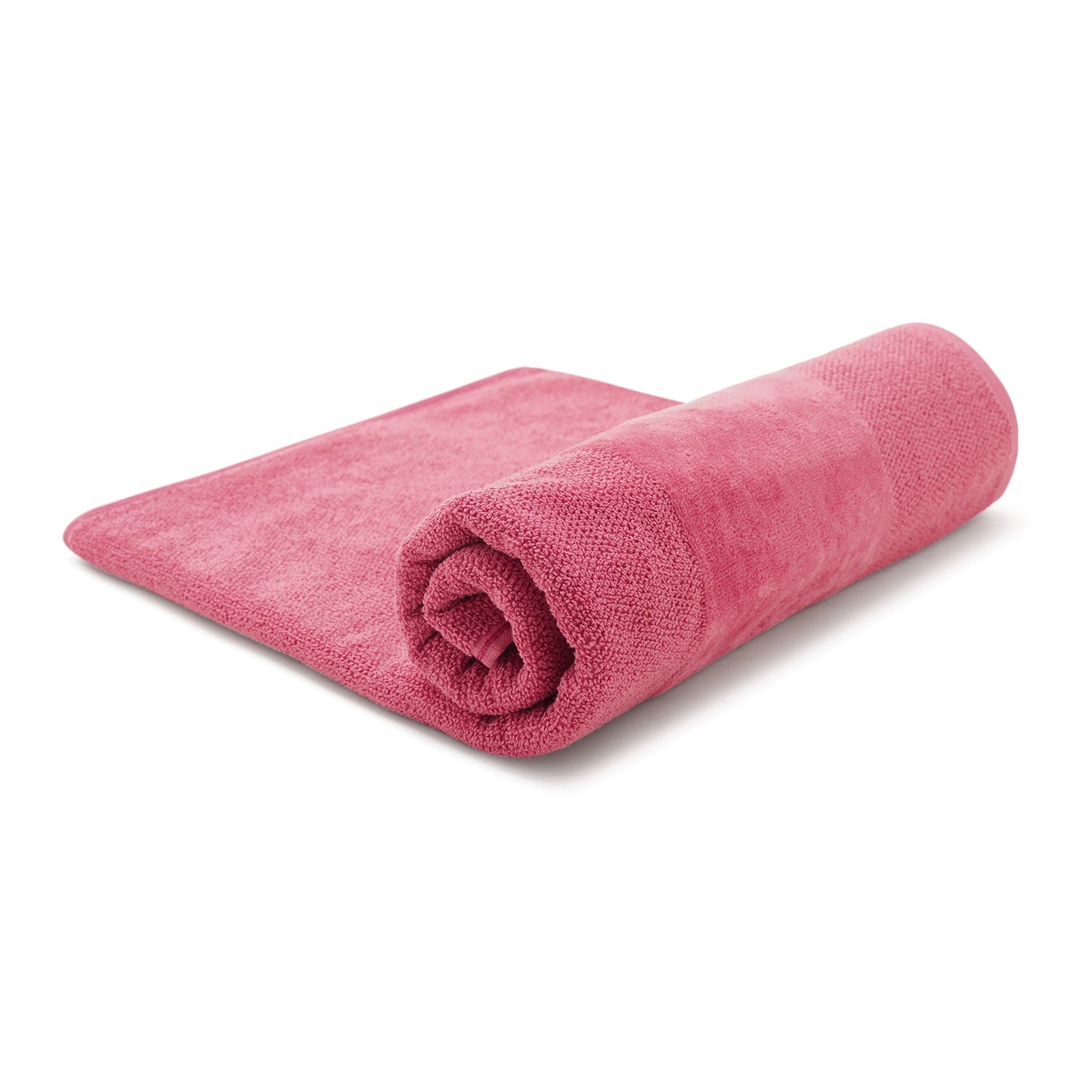 Dark Pink Cotton Bath Towel