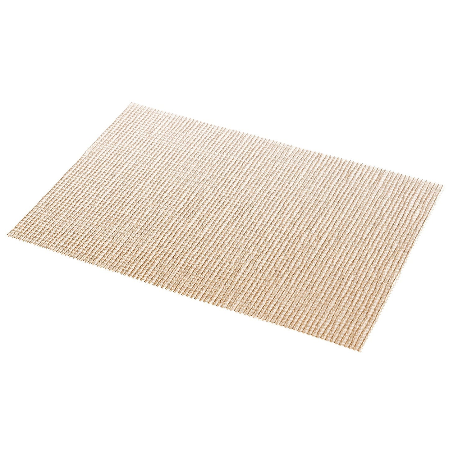 Set Of 2 Beige Checkered Design Pvc Placemats
