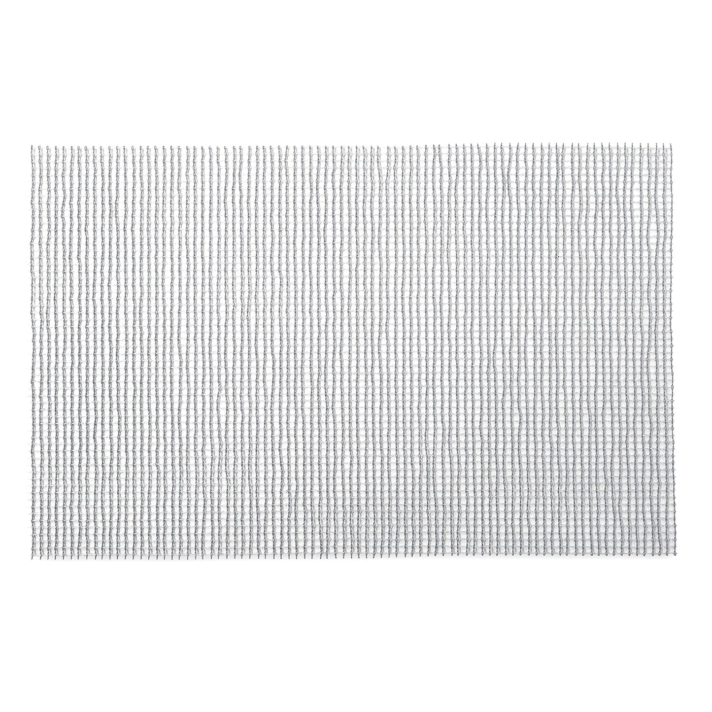 Set Of 2 Silver Checkered Design Pvc Placemats
