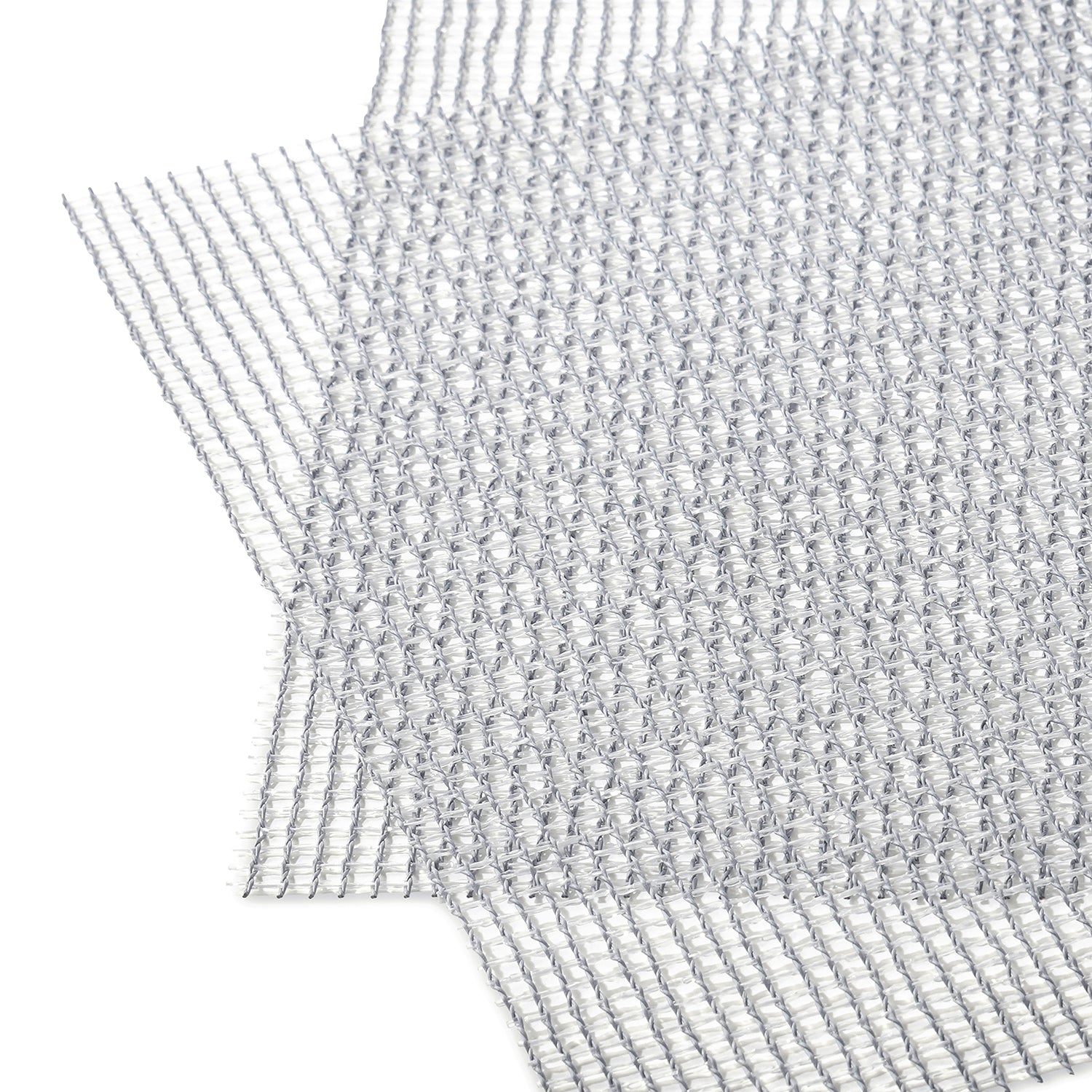 Set Of 2 Silver Checkered Design Pvc Placemats