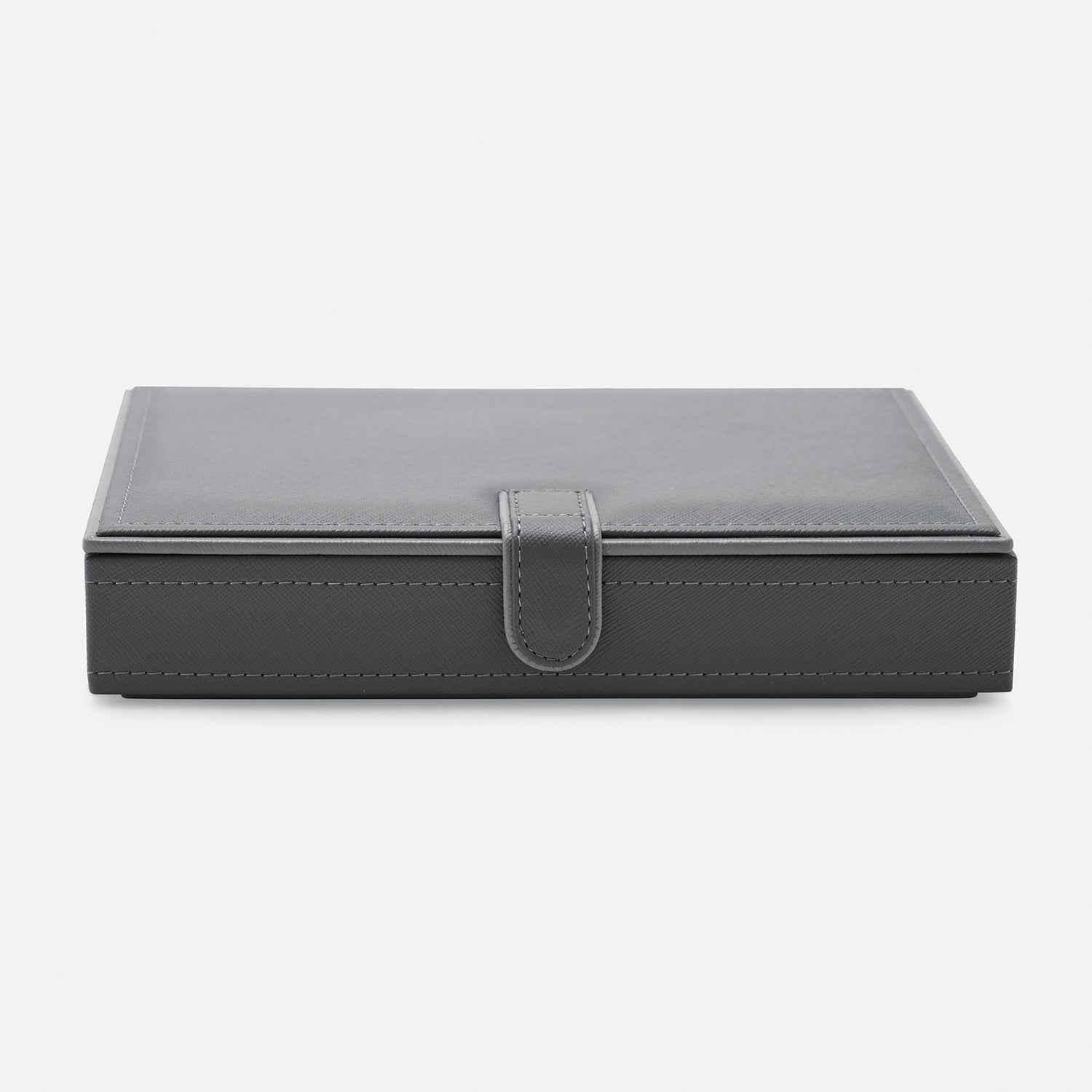 Grey Faux Leather Jewellery Box